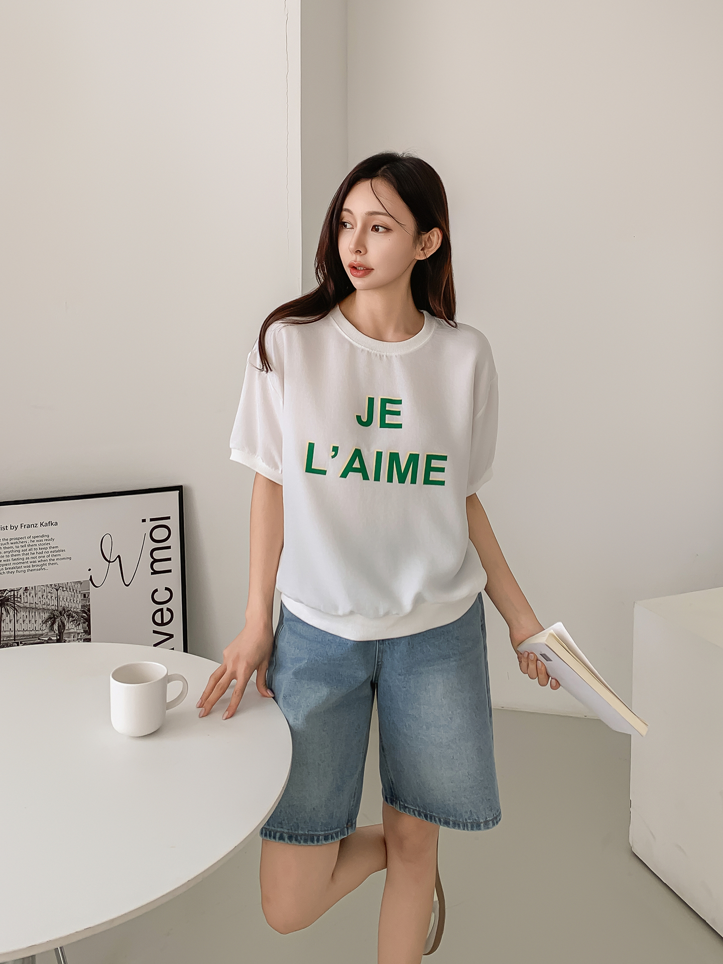 ラウンドネック半袖ロゴTシャツ | 詳細画像14