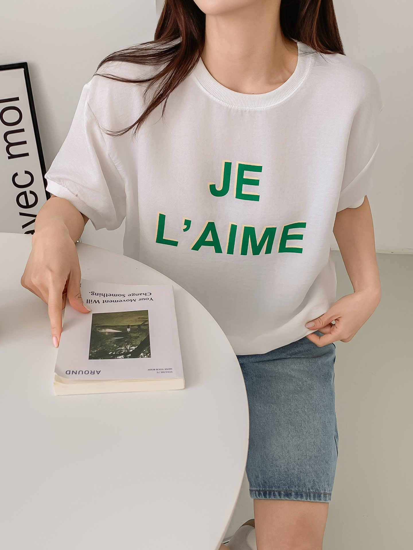 ラウンドネック半袖ロゴTシャツ | 詳細画像17
