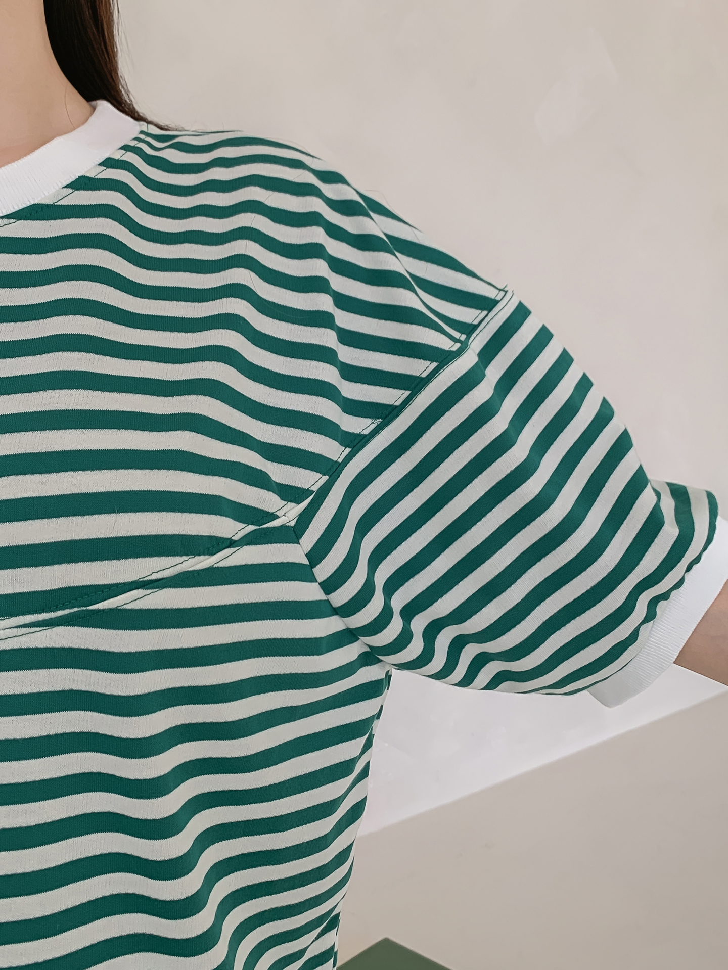ラウンドネック半袖ボーダーTシャツ | 詳細画像19