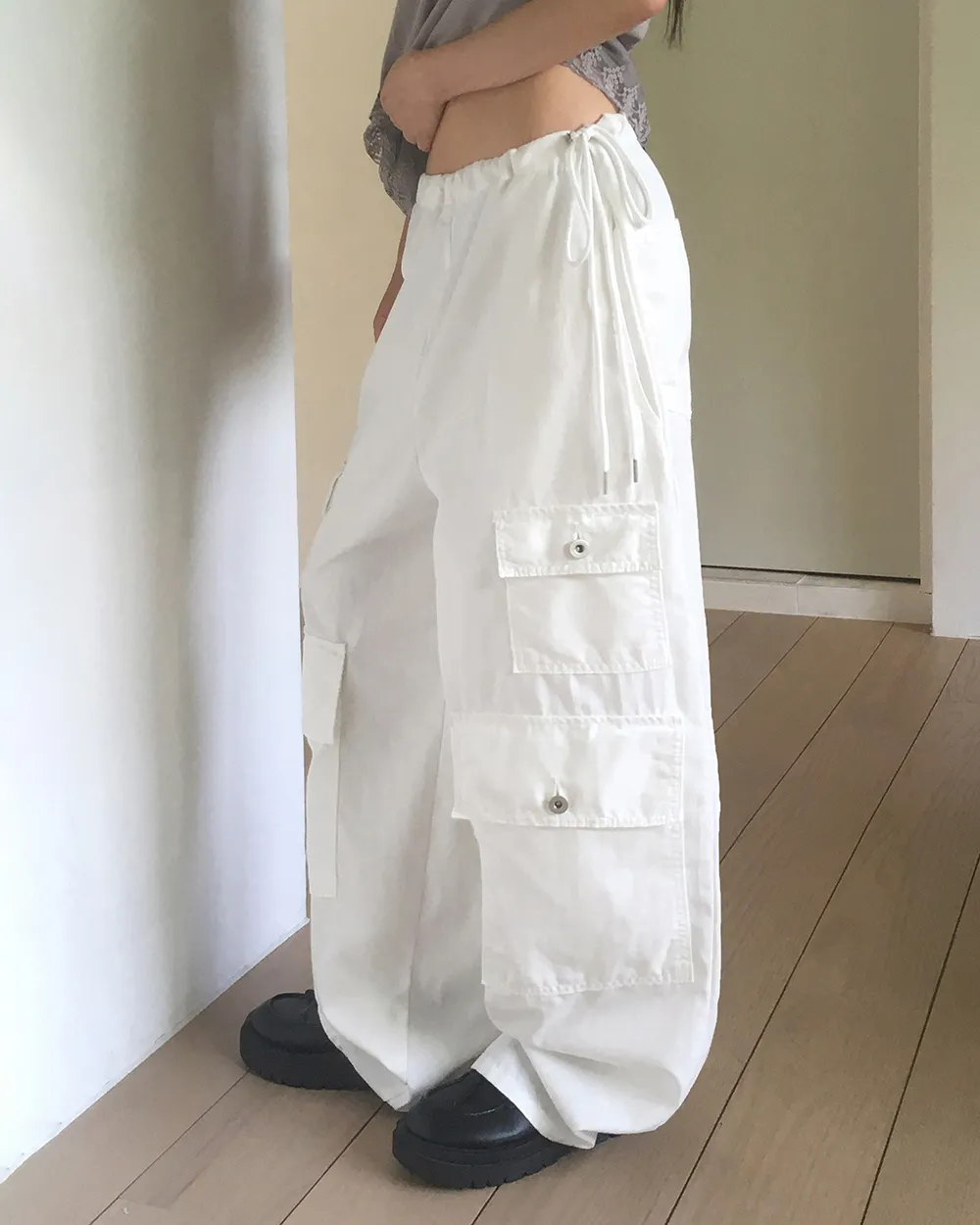 カーゴワイドドローストリングパンツ | WONDERWONDER | 詳細画像1