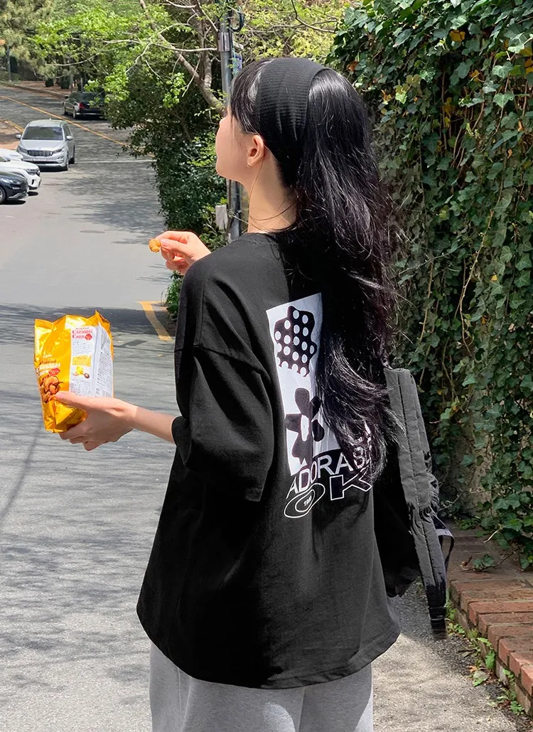 オーバーサイズプリントTシャツ | hotping | 詳細画像1