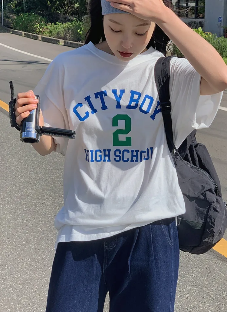オーバーサイズプリントTシャツ | hotping | 詳細画像1