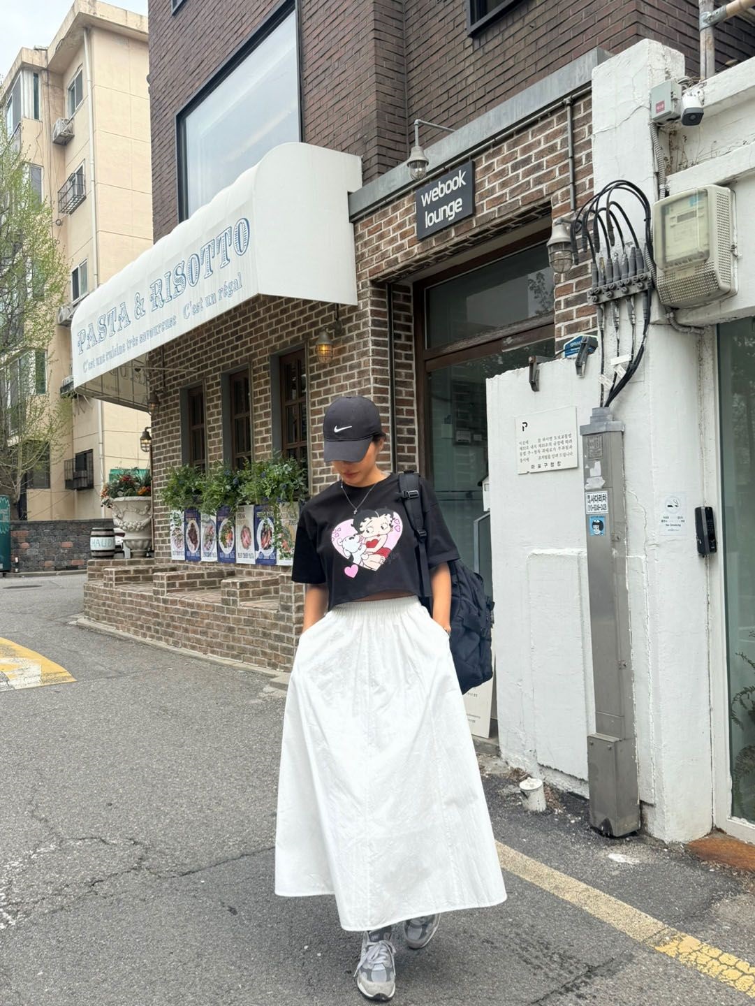 ウエストゴムロングAラインスカート | 詳細画像20