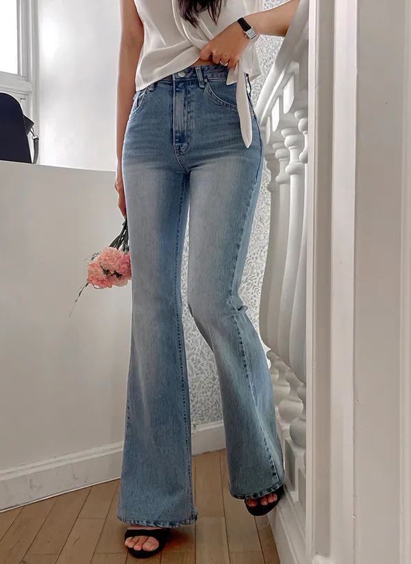 ストレッチフレアデニムパンツ | crushj | 詳細画像1