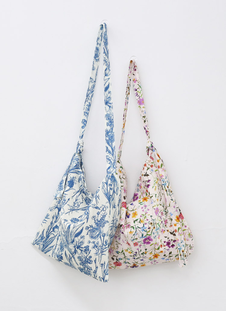2wayショルダーバック　doplight berry+smile flower 2WAYコットン花柄ショルダーバッグトートバッグエコバッグ