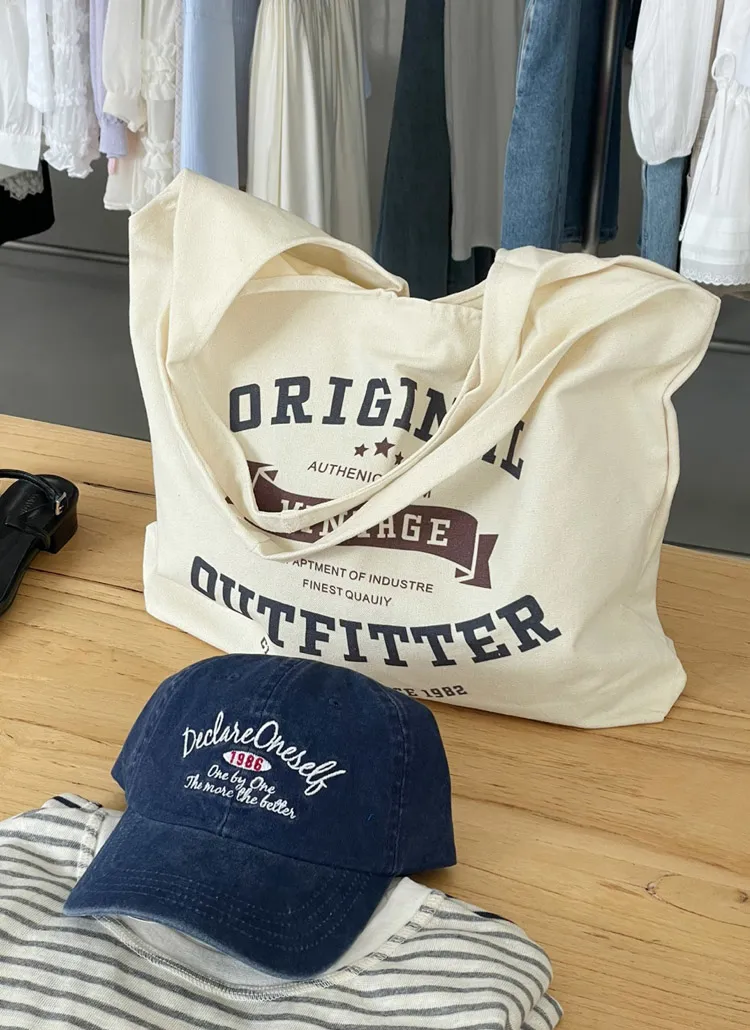 レタリングトートバッグエコバッグ | whosbag | 詳細画像1