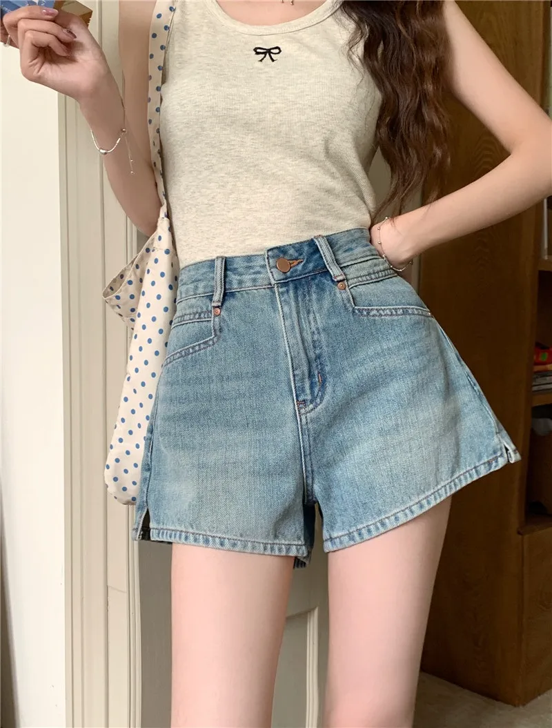 デニムスリットショートデニムパンツ | 詳細画像1