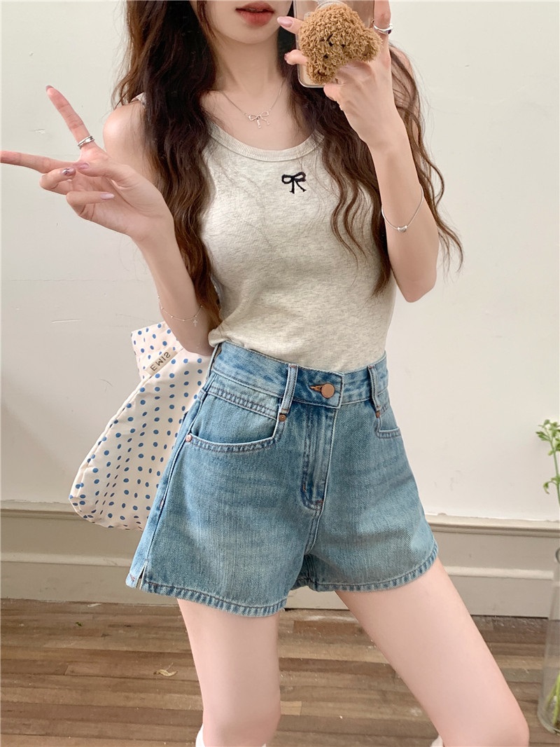 デニムスリットショートデニムパンツ | 詳細画像18