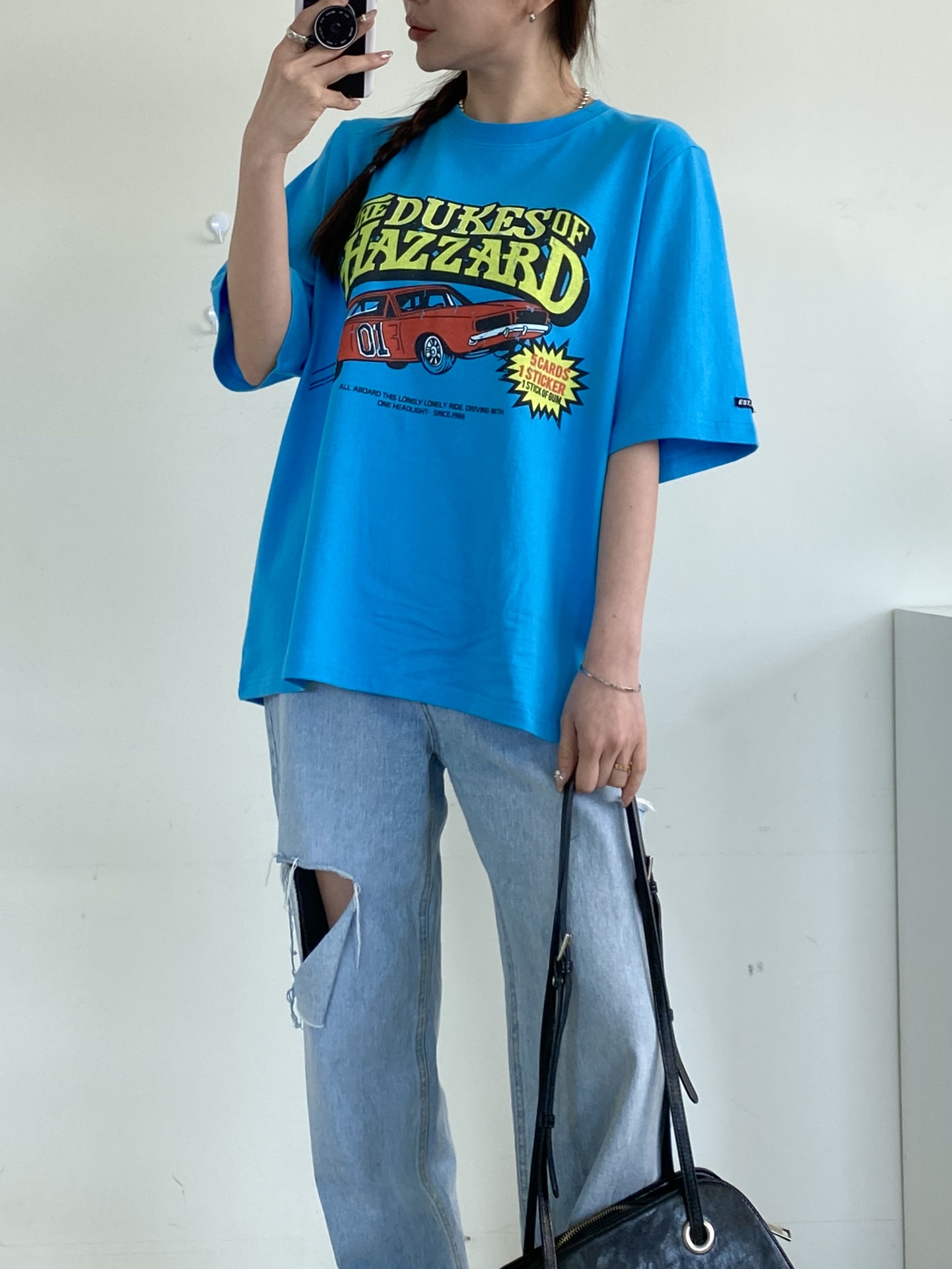 ラウンドネックルーズプリントTシャツ | 詳細画像5