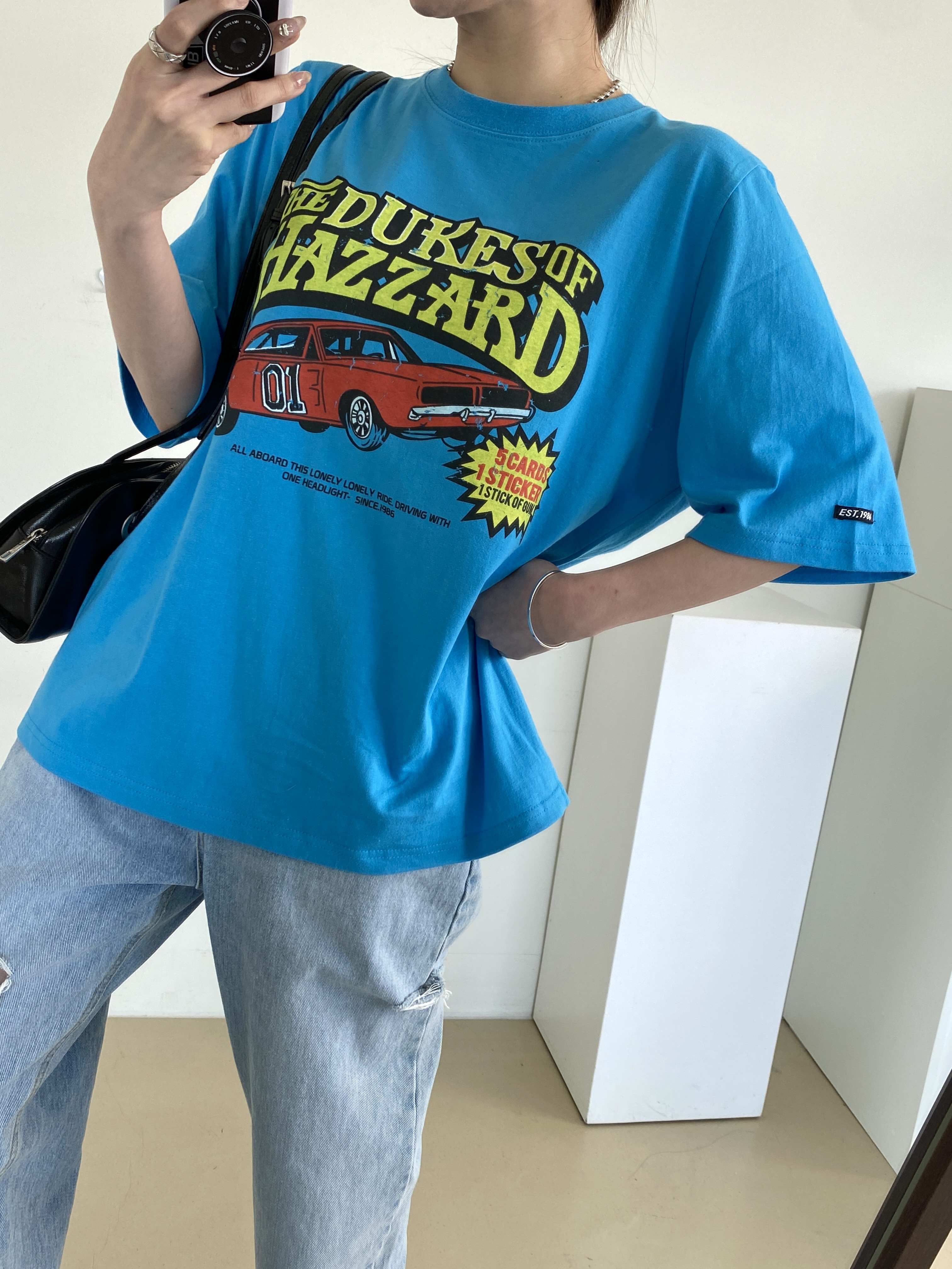 ラウンドネックルーズプリントTシャツ | 詳細画像6