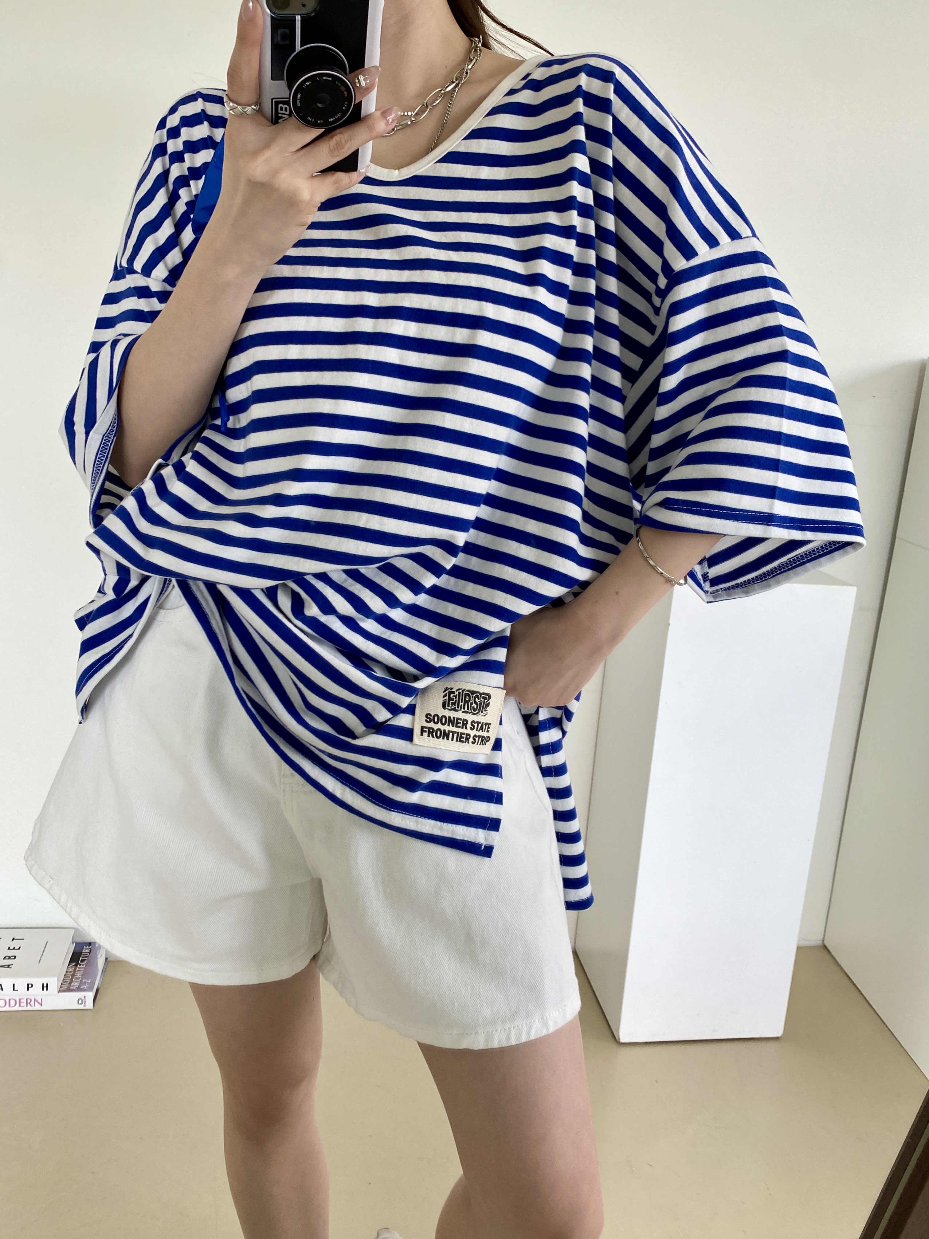 ルーズボーダーオールシーズンTシャツ | 詳細画像4