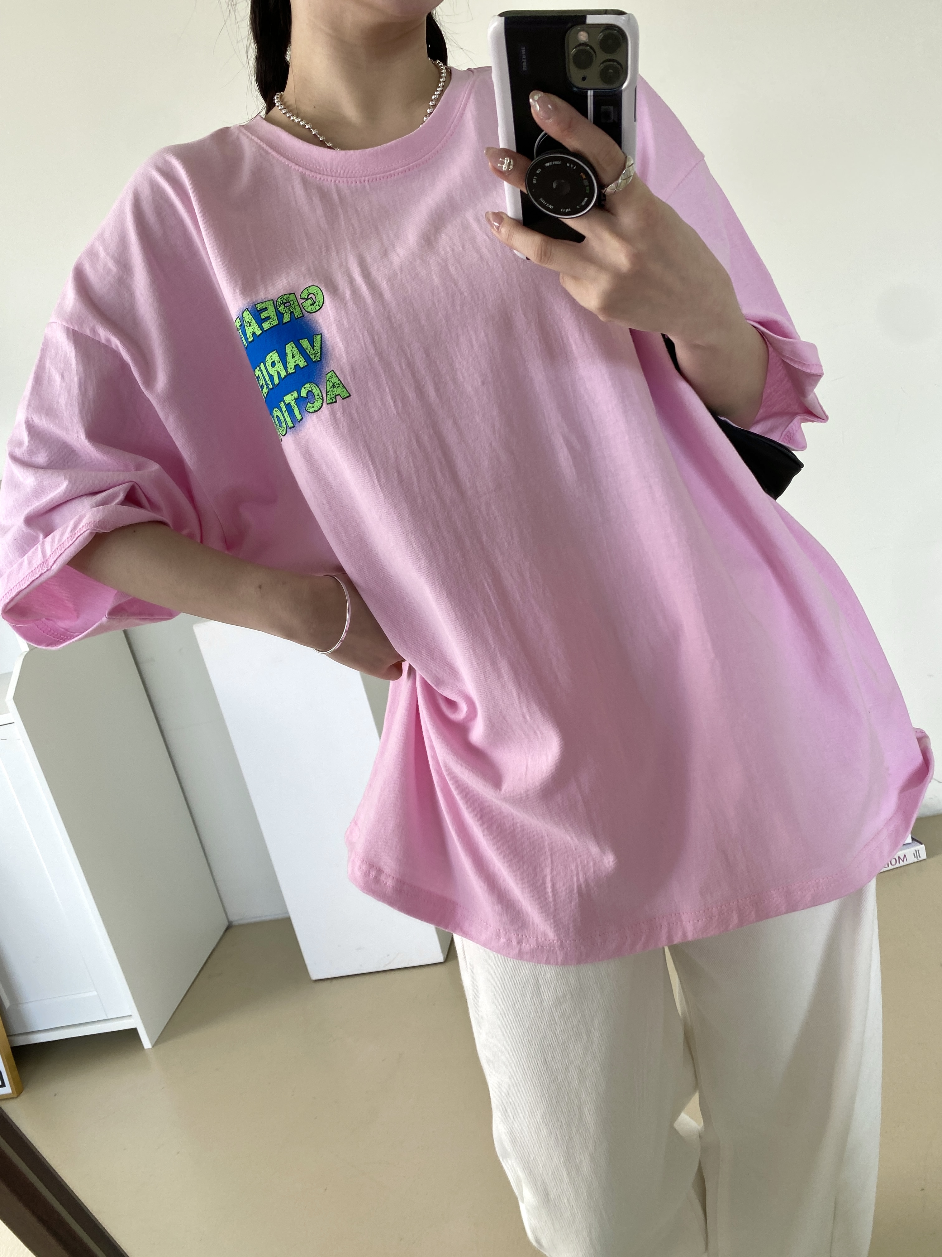 ルーズ半袖プリントTシャツ | 詳細画像5