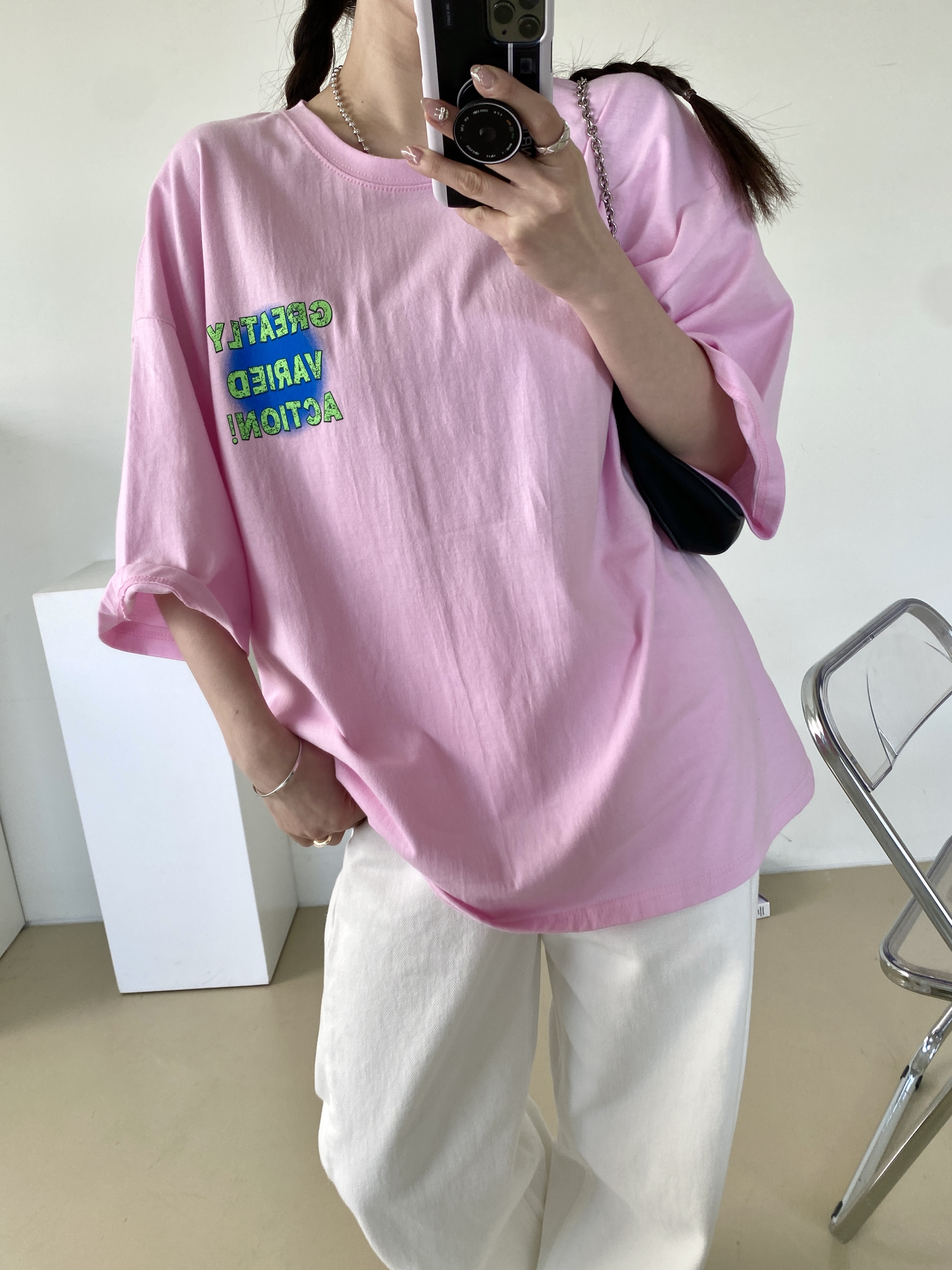ルーズ半袖プリントTシャツ | 詳細画像9