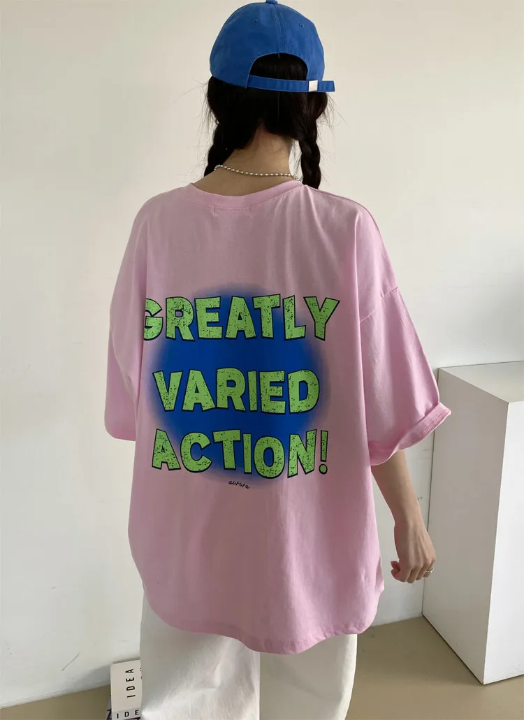 ルーズ半袖プリントTシャツ | 詳細画像1
