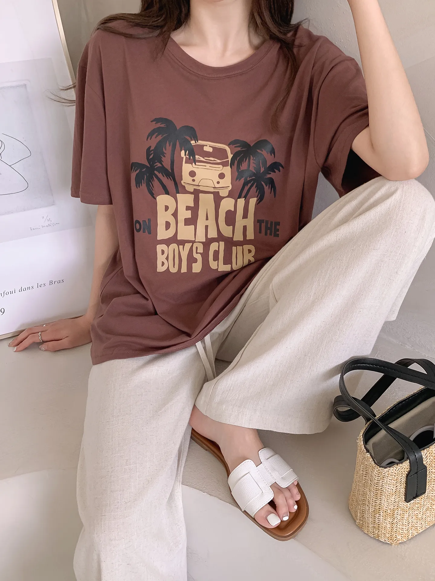 ルーズ半袖プリントTシャツ | 詳細画像1
