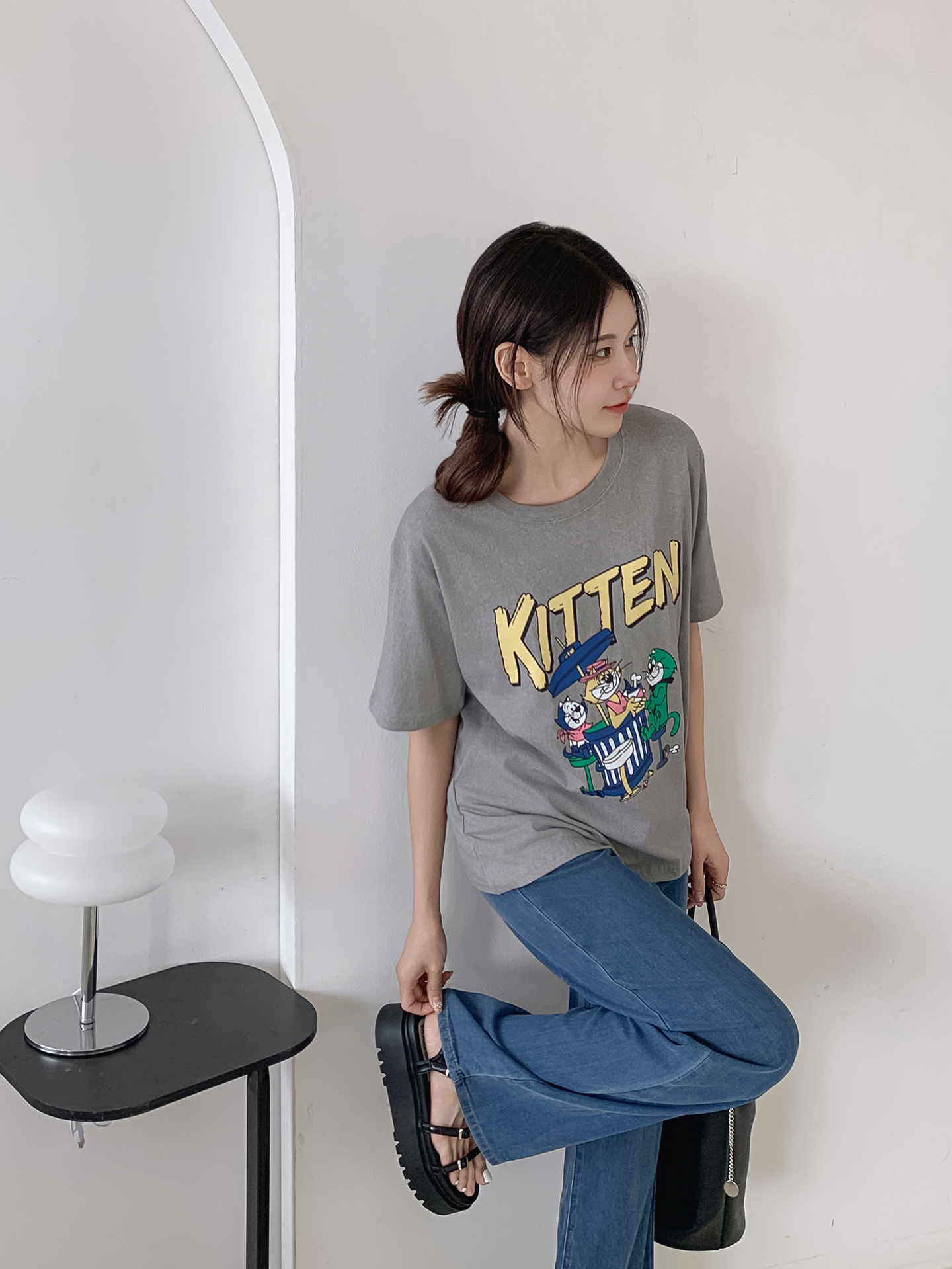 半袖プリント夏Tシャツ | 詳細画像5