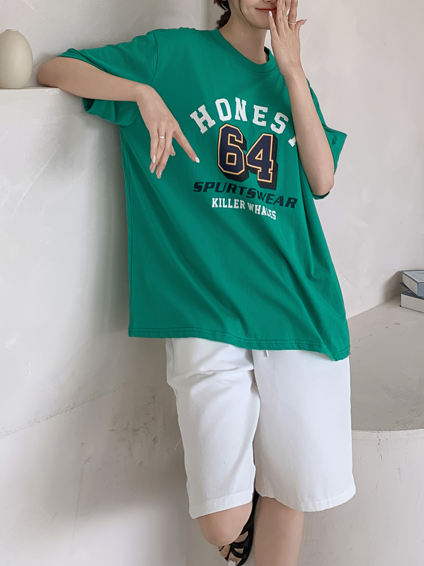 半袖プリント夏Tシャツ | 詳細画像7