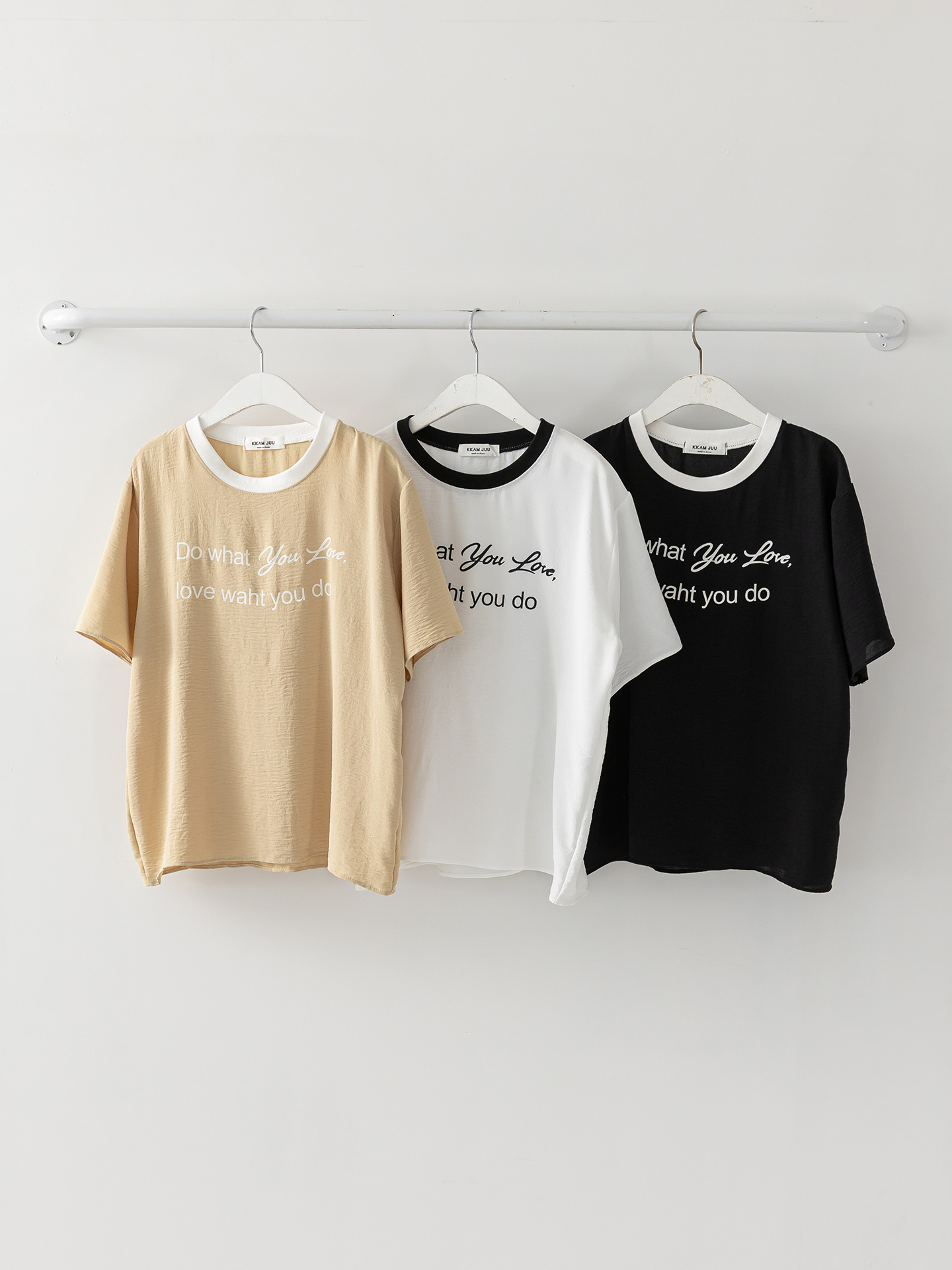 半袖レタリング配色Tシャツ | 詳細画像2