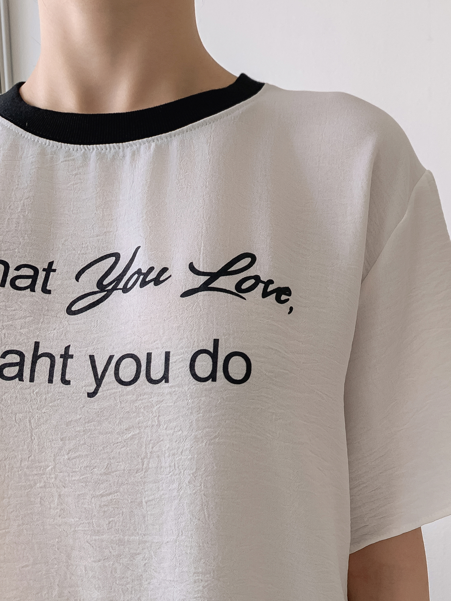 半袖レタリング配色Tシャツ | 詳細画像8