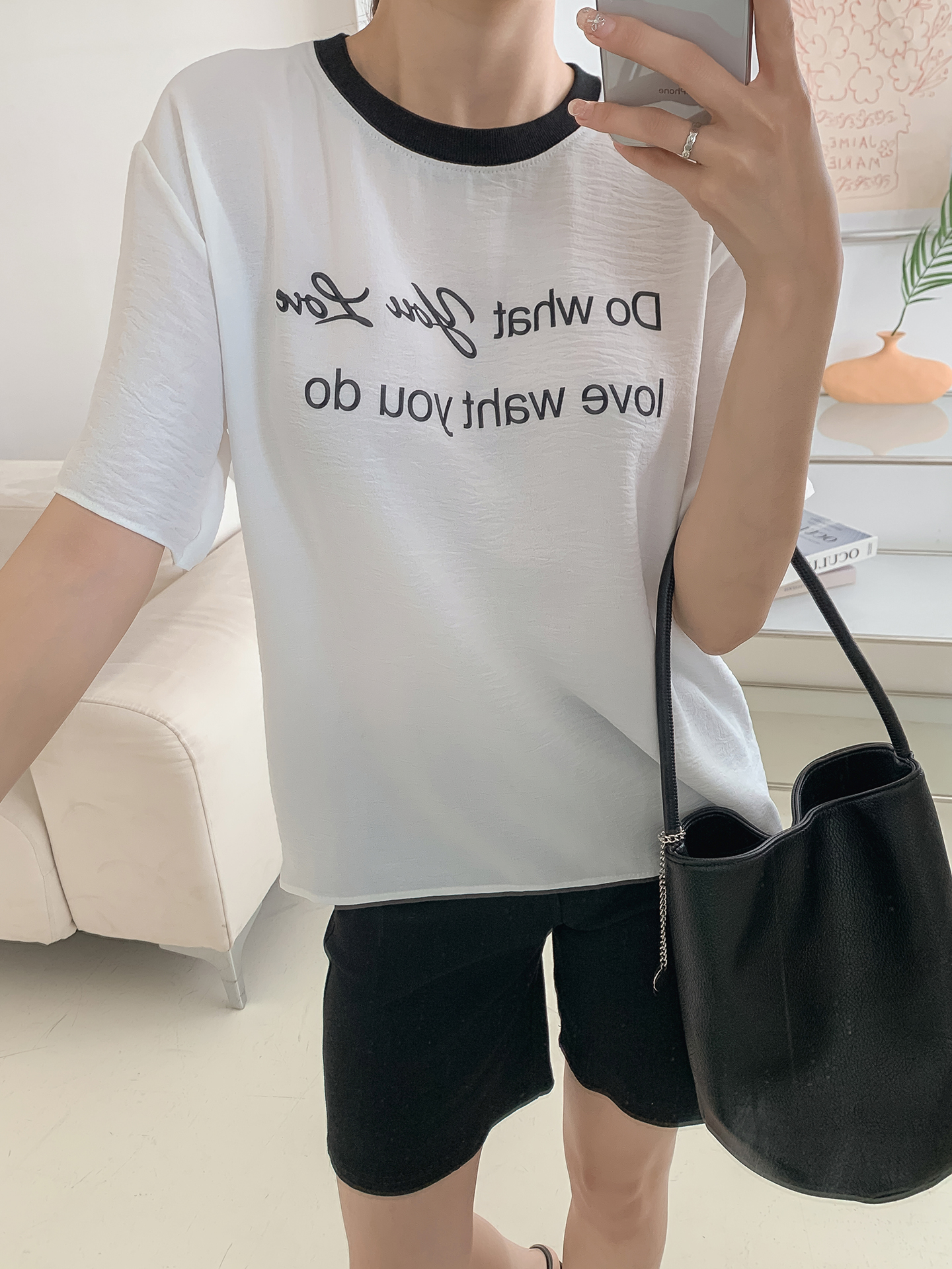 半袖レタリング配色Tシャツ | 詳細画像12