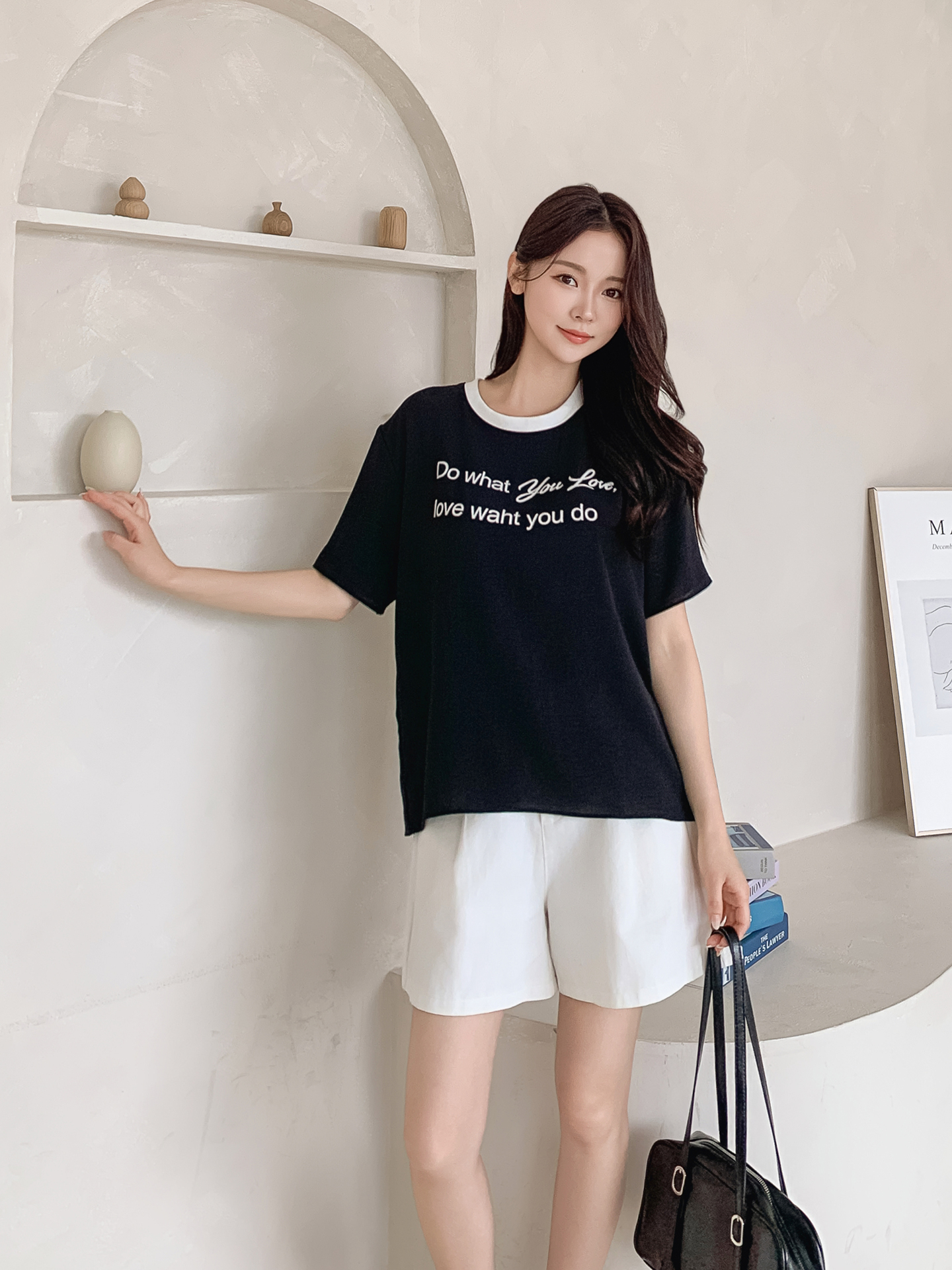 半袖レタリング配色Tシャツ | 詳細画像15