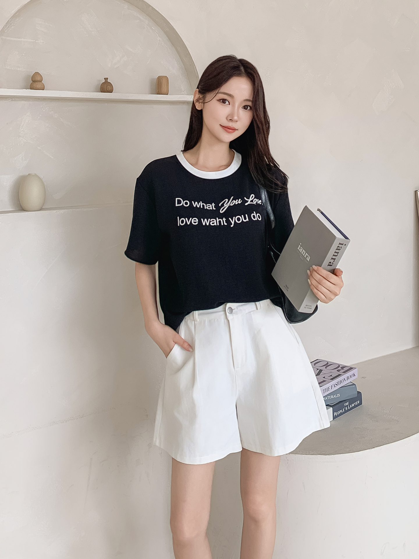 半袖レタリング配色Tシャツ | 詳細画像16