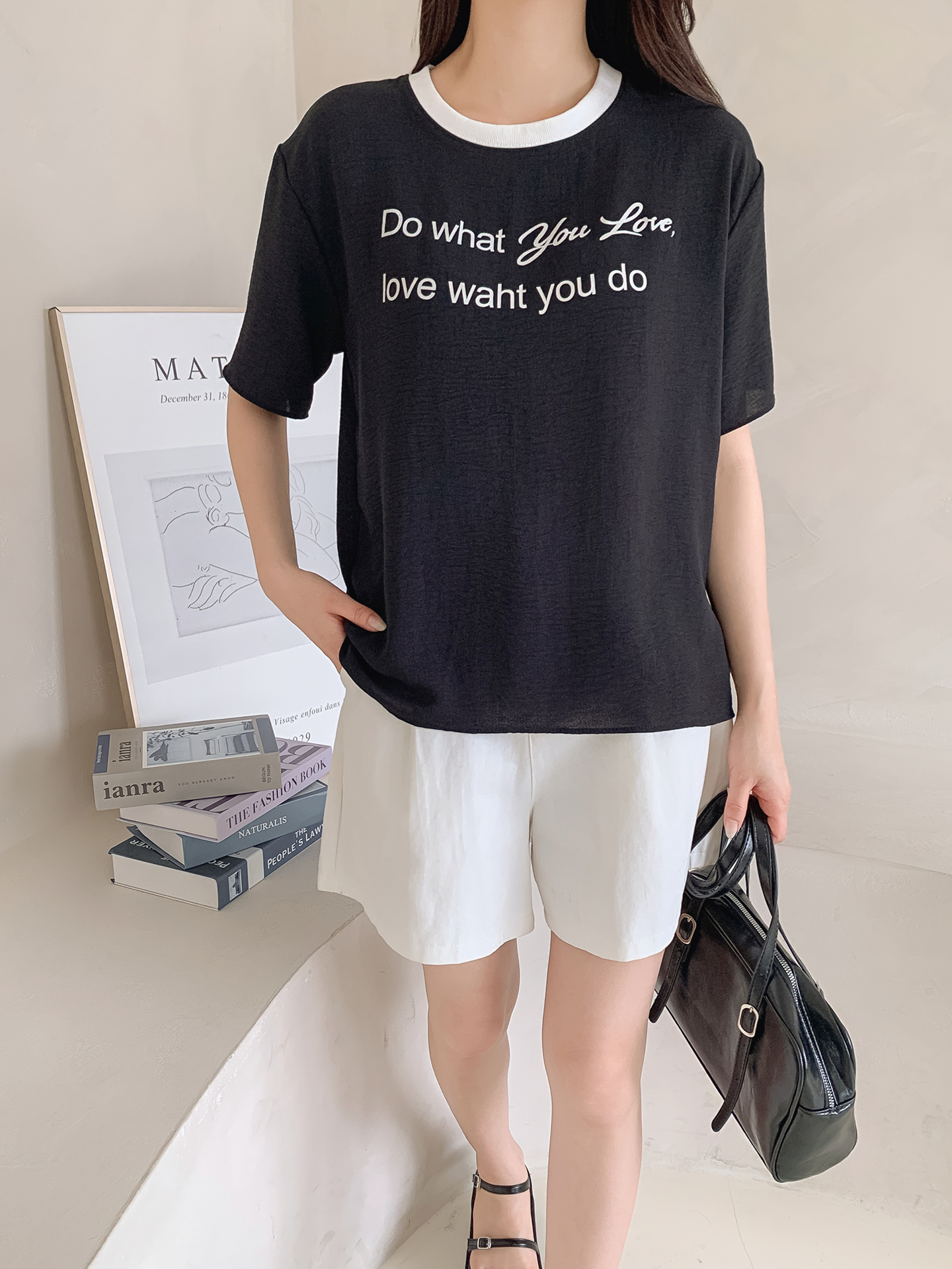 半袖レタリング配色Tシャツ | 詳細画像21
