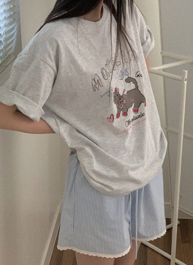 ボクシールーズプリントTシャツ | naturalmind | 詳細画像3