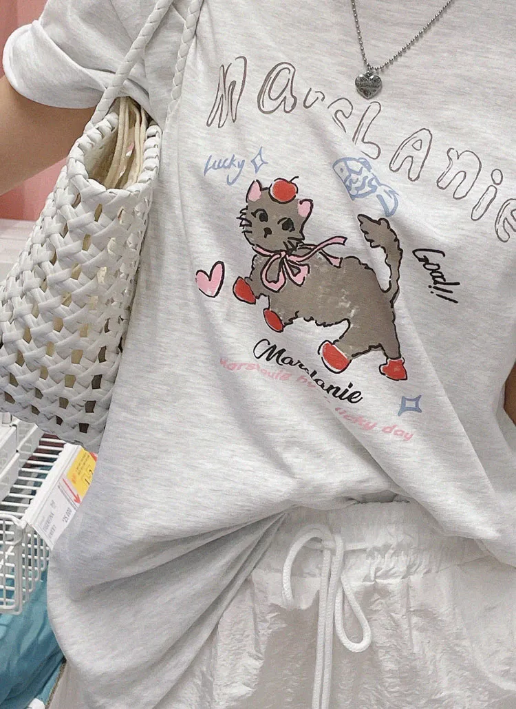 ボクシールーズプリントTシャツ | naturalmind | 詳細画像4