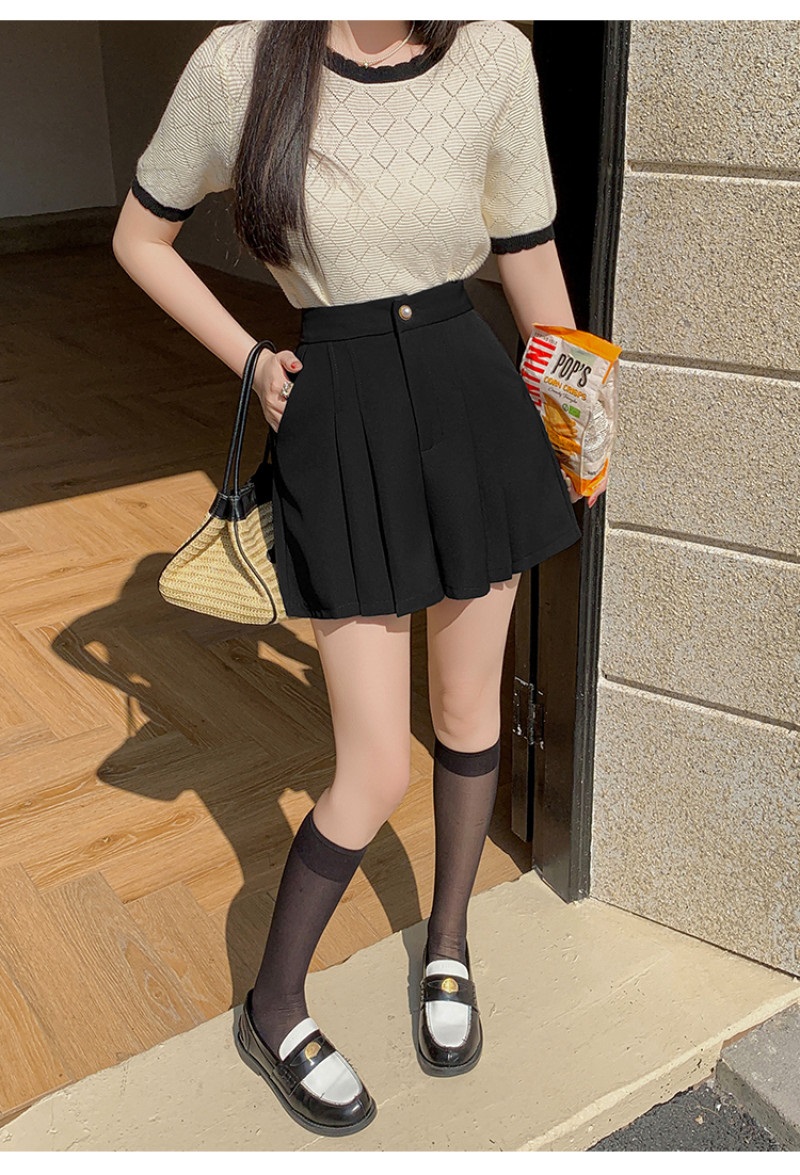 パール調ボタンツータックポイントパンツ | 詳細画像7