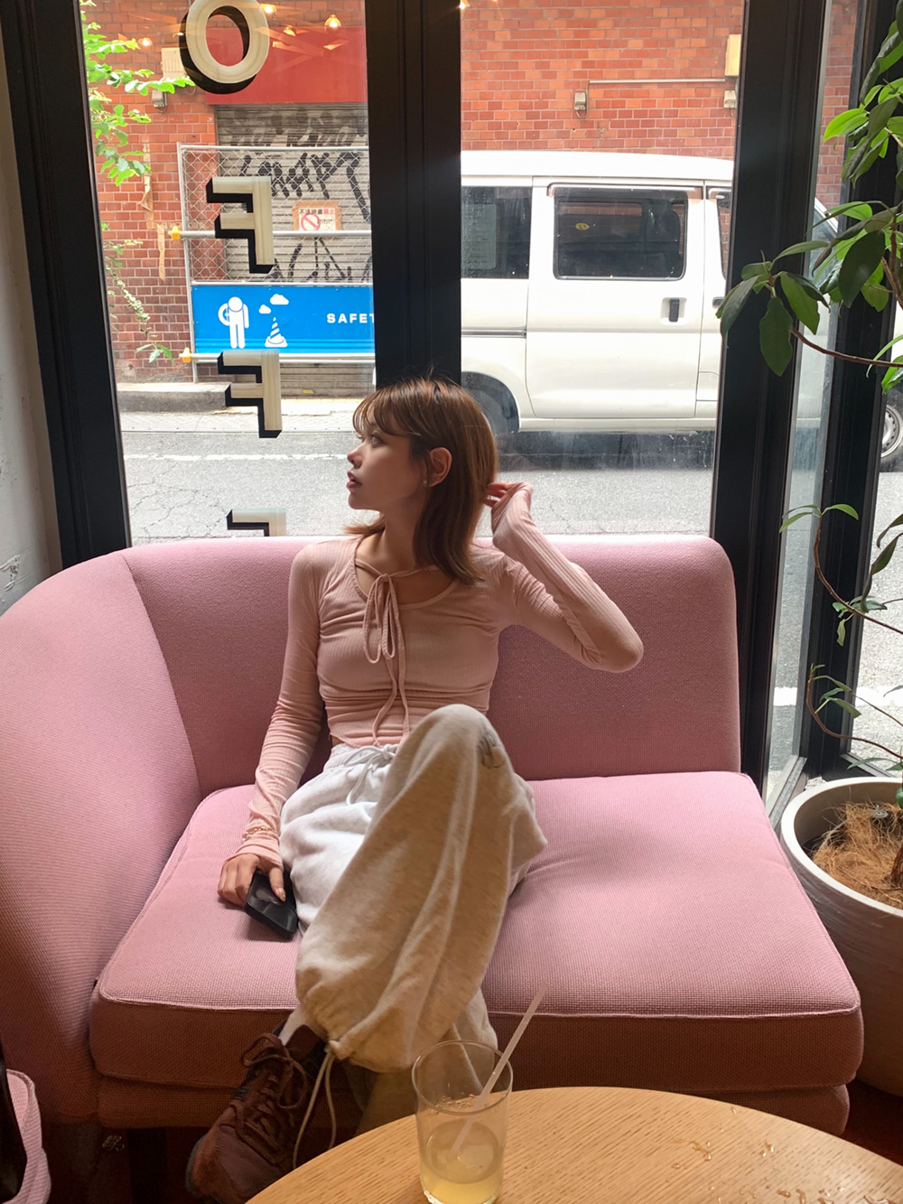 Uネックリボンカットソー | 詳細画像8