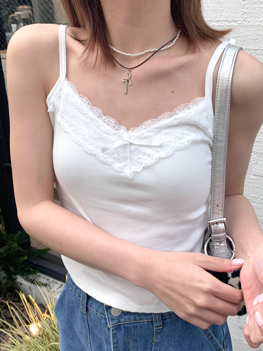 カップ付レースキャミソール | 詳細画像2