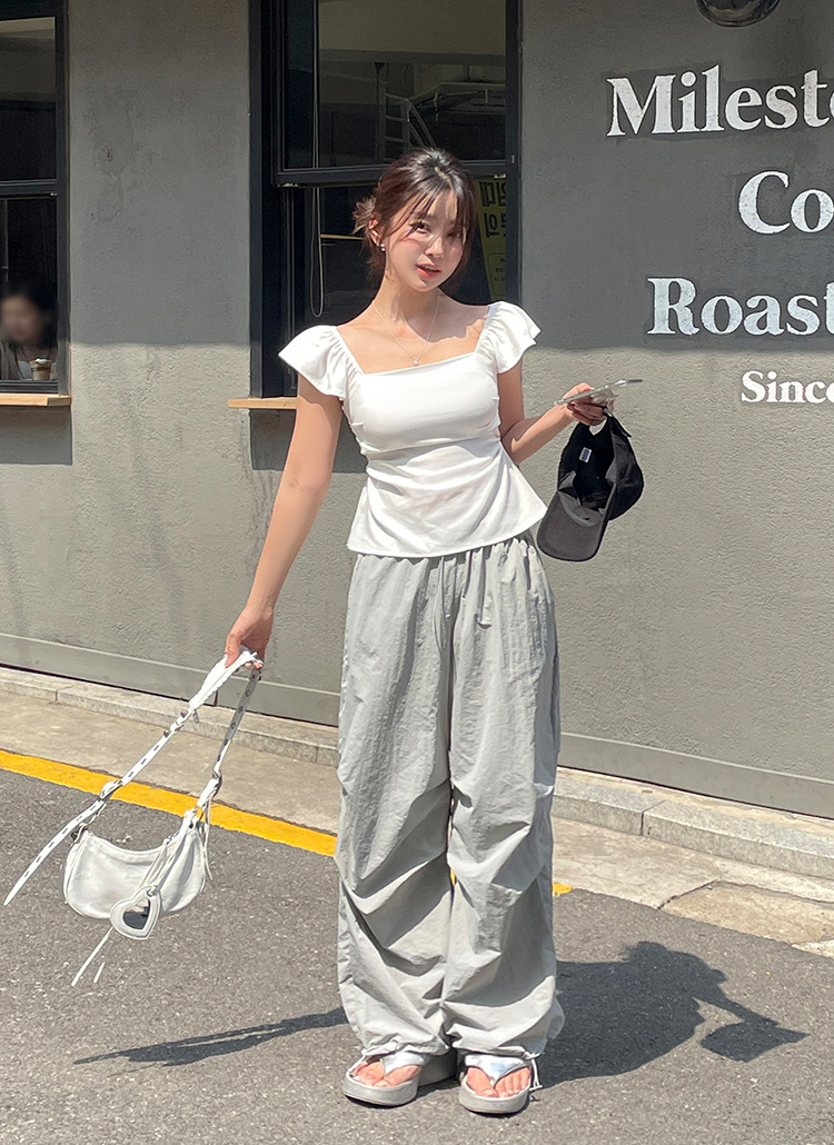 ウエストドローストリングパンツ ユニセックス）スーパーワイドウエストドローストリングパンツ