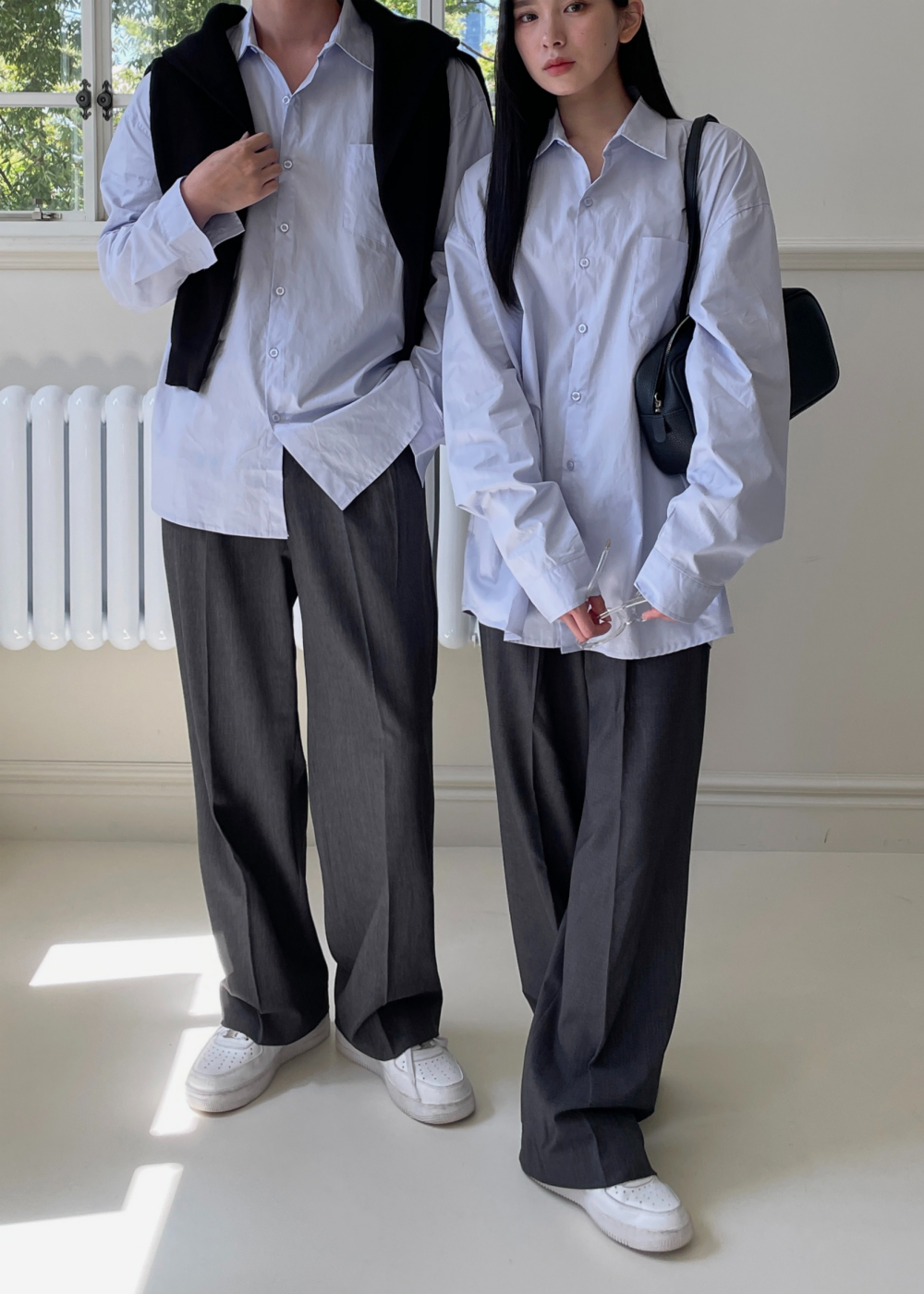 コットンオーバーサイズ長袖シャツ | 詳細画像2