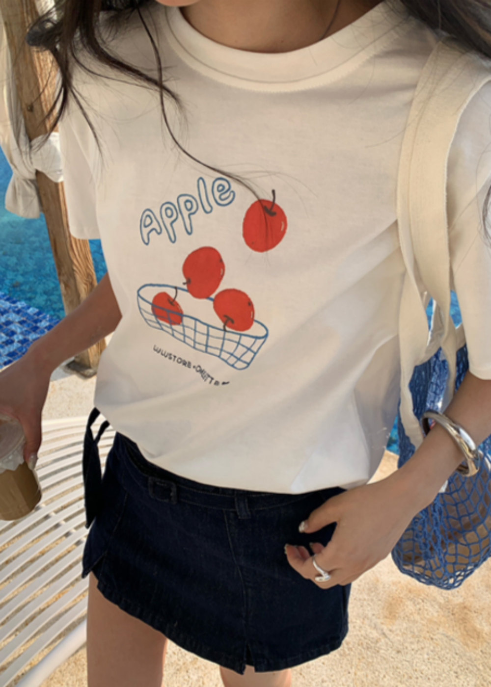 ラウンドネック半袖プリントTシャツ | 詳細画像6