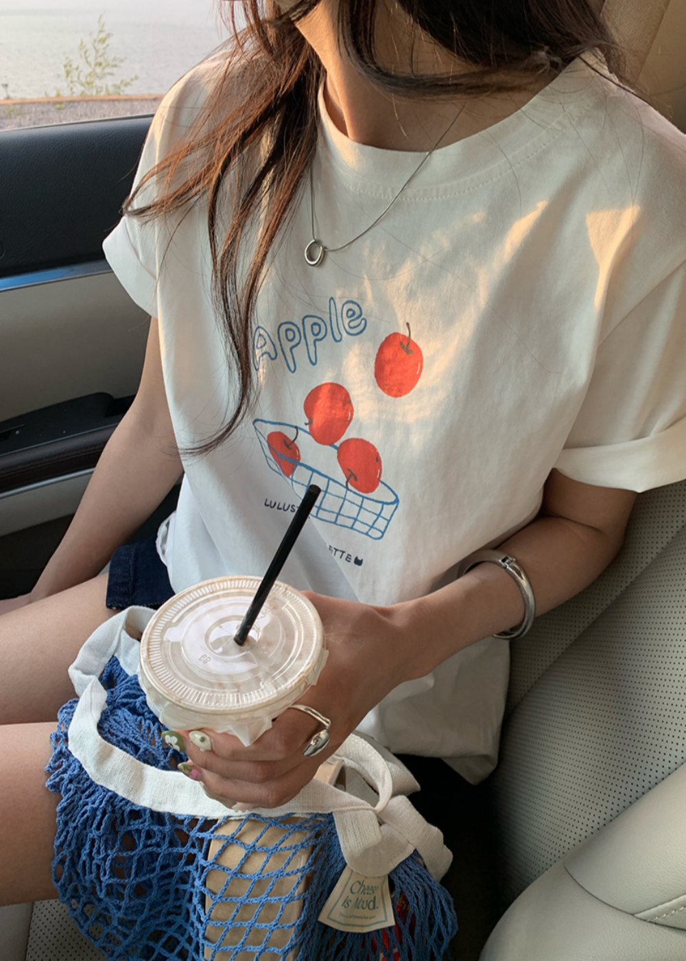 ラウンドネック半袖プリントTシャツ | 詳細画像13