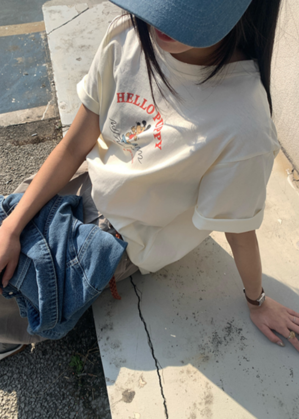 ラウンドネック半袖プリントTシャツ | 詳細画像5