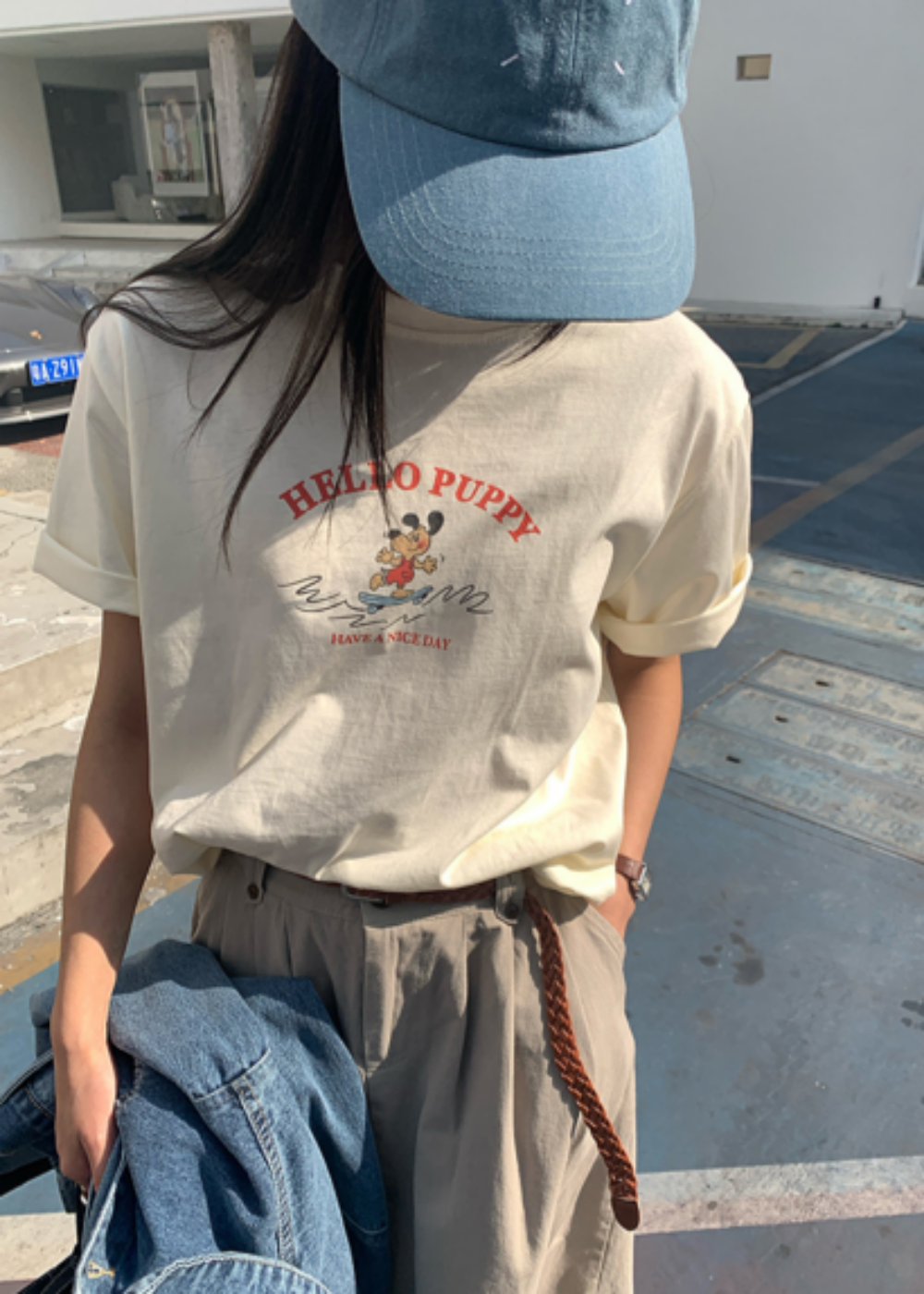 ラウンドネック半袖プリントTシャツ | 詳細画像3
