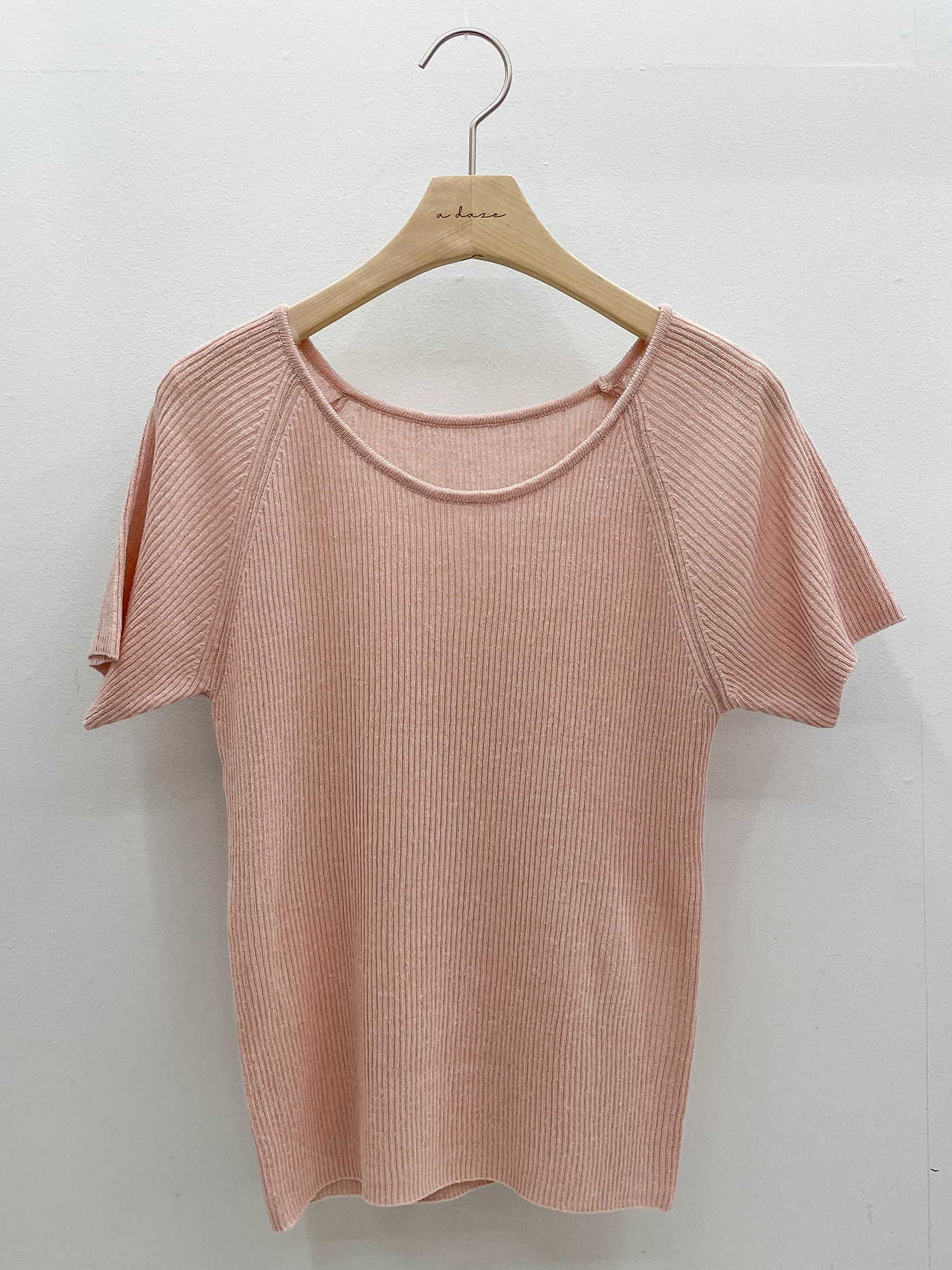 リブリネン混ラウンドネック半袖Tシャツ | 詳細画像18