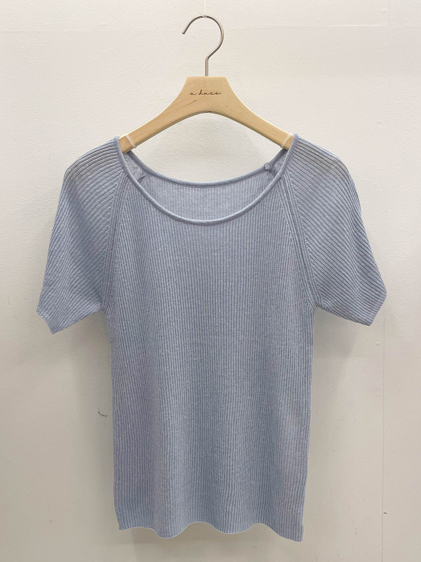 リブリネン混ラウンドネック半袖Tシャツ | 詳細画像19