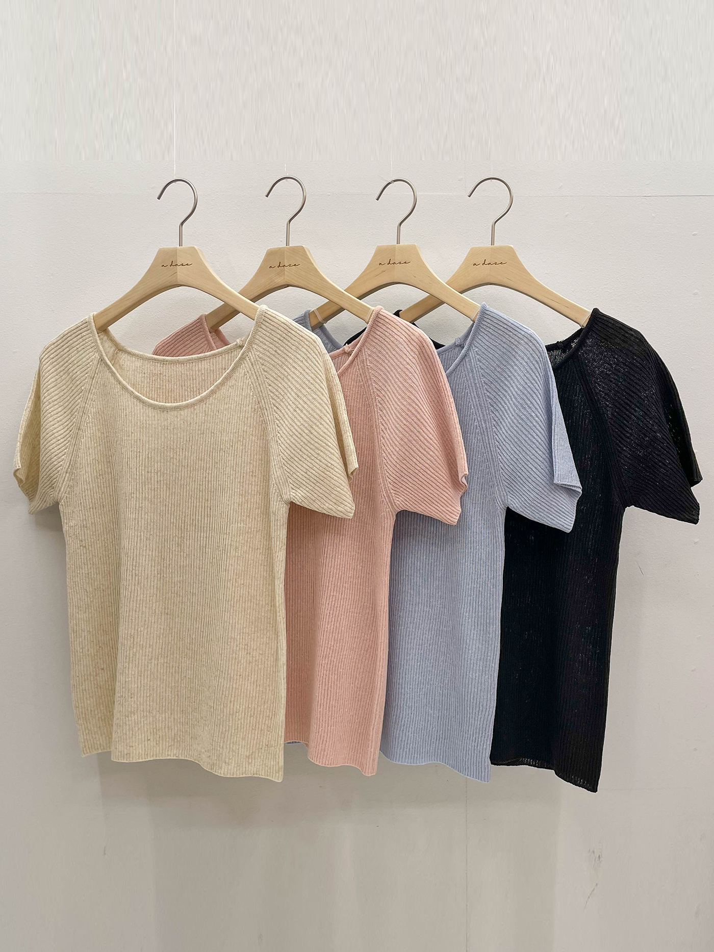 リブリネン混ラウンドネック半袖Tシャツ | 詳細画像21
