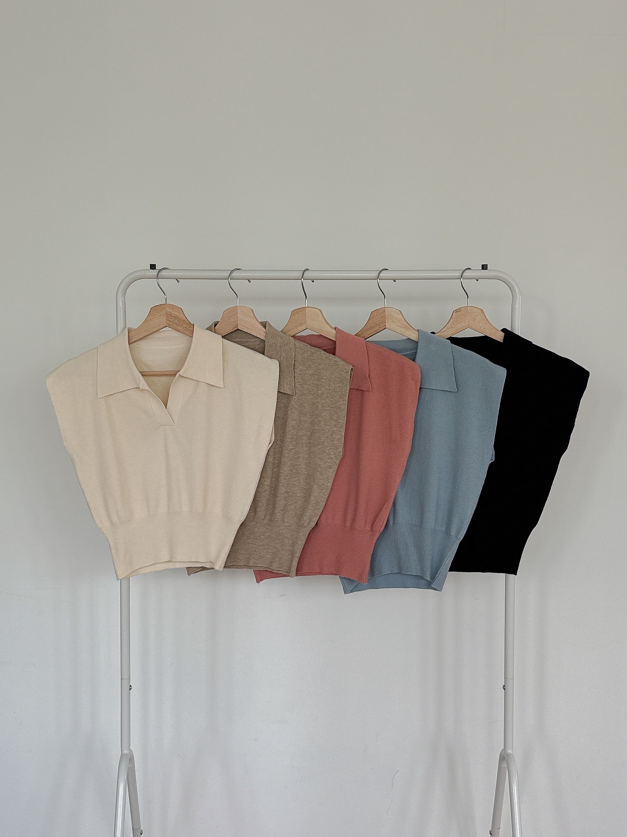 ニットカラーフレンチスリーブTシャツ | 詳細画像21