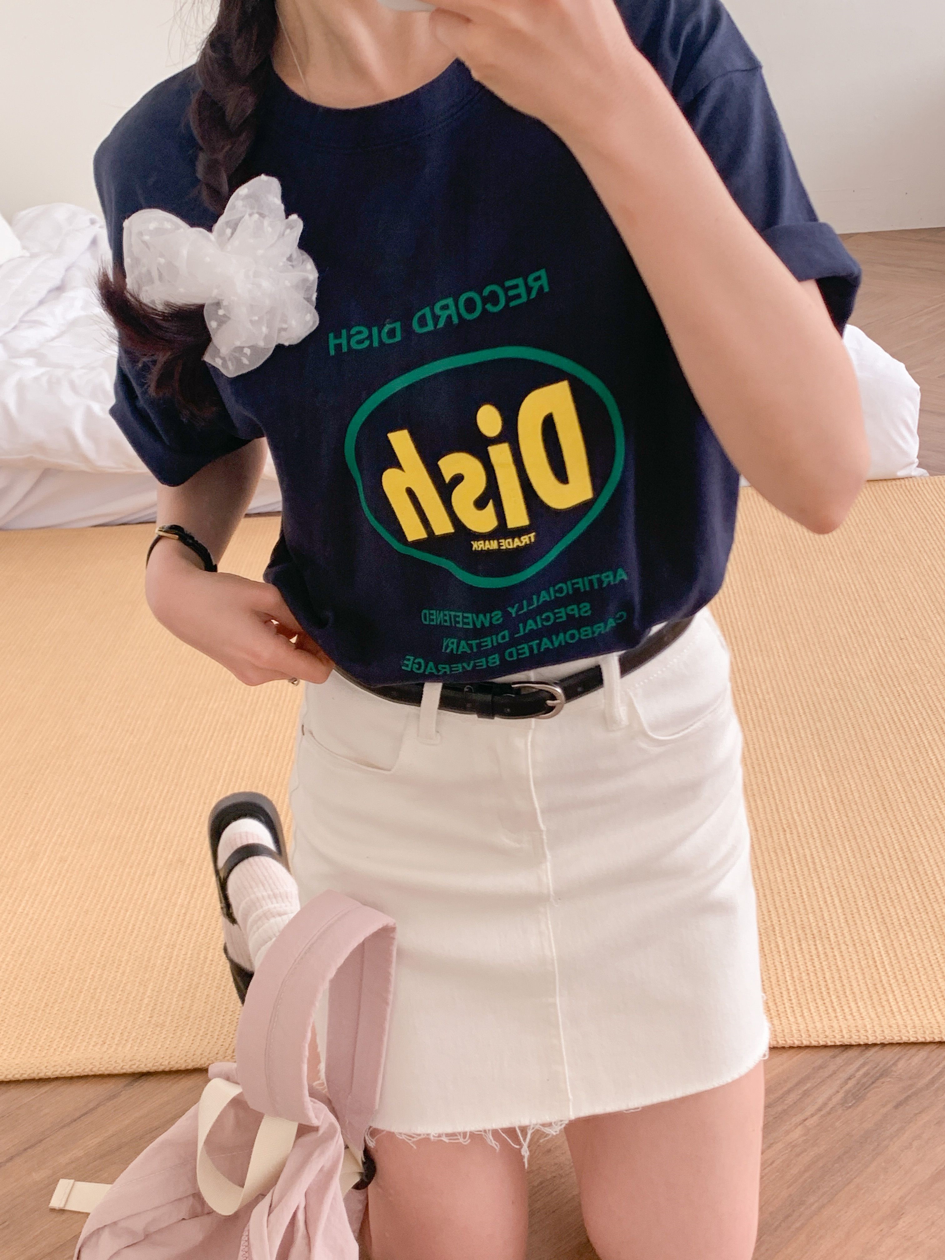 ラウンドネック半袖ロゴTシャツ | 詳細画像6