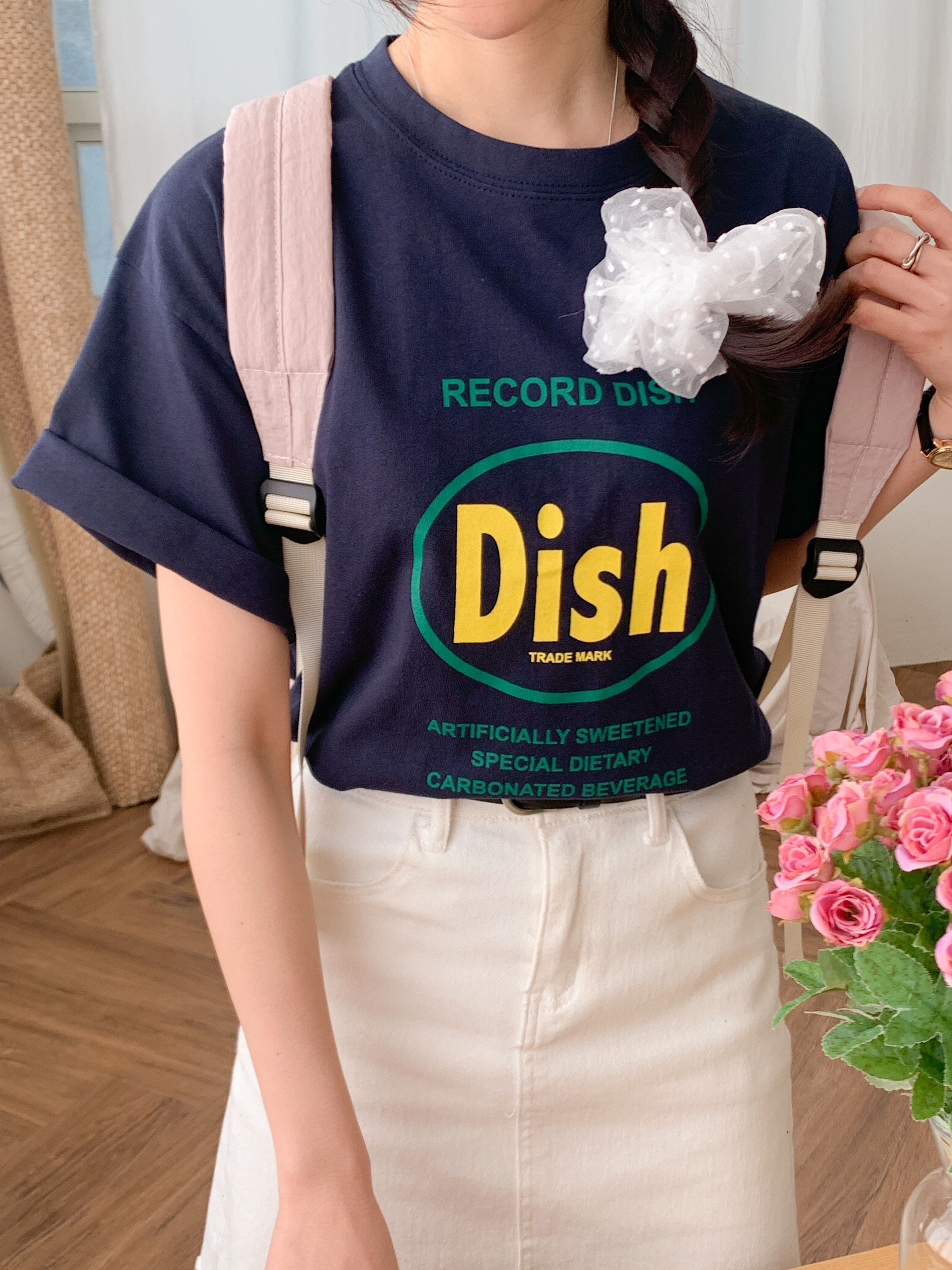 ラウンドネック半袖ロゴTシャツ | 詳細画像9