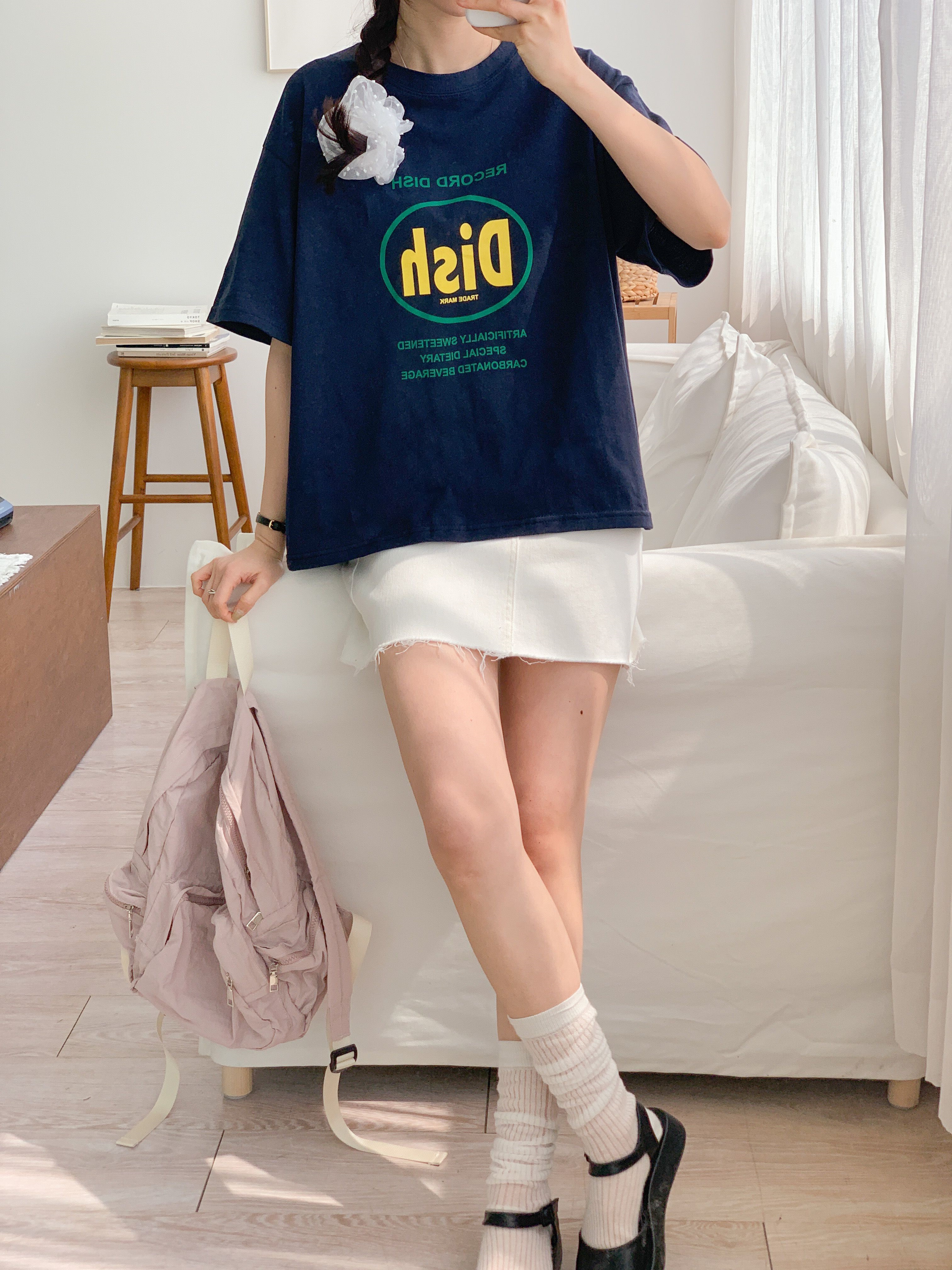 ラウンドネック半袖ロゴTシャツ | 詳細画像11