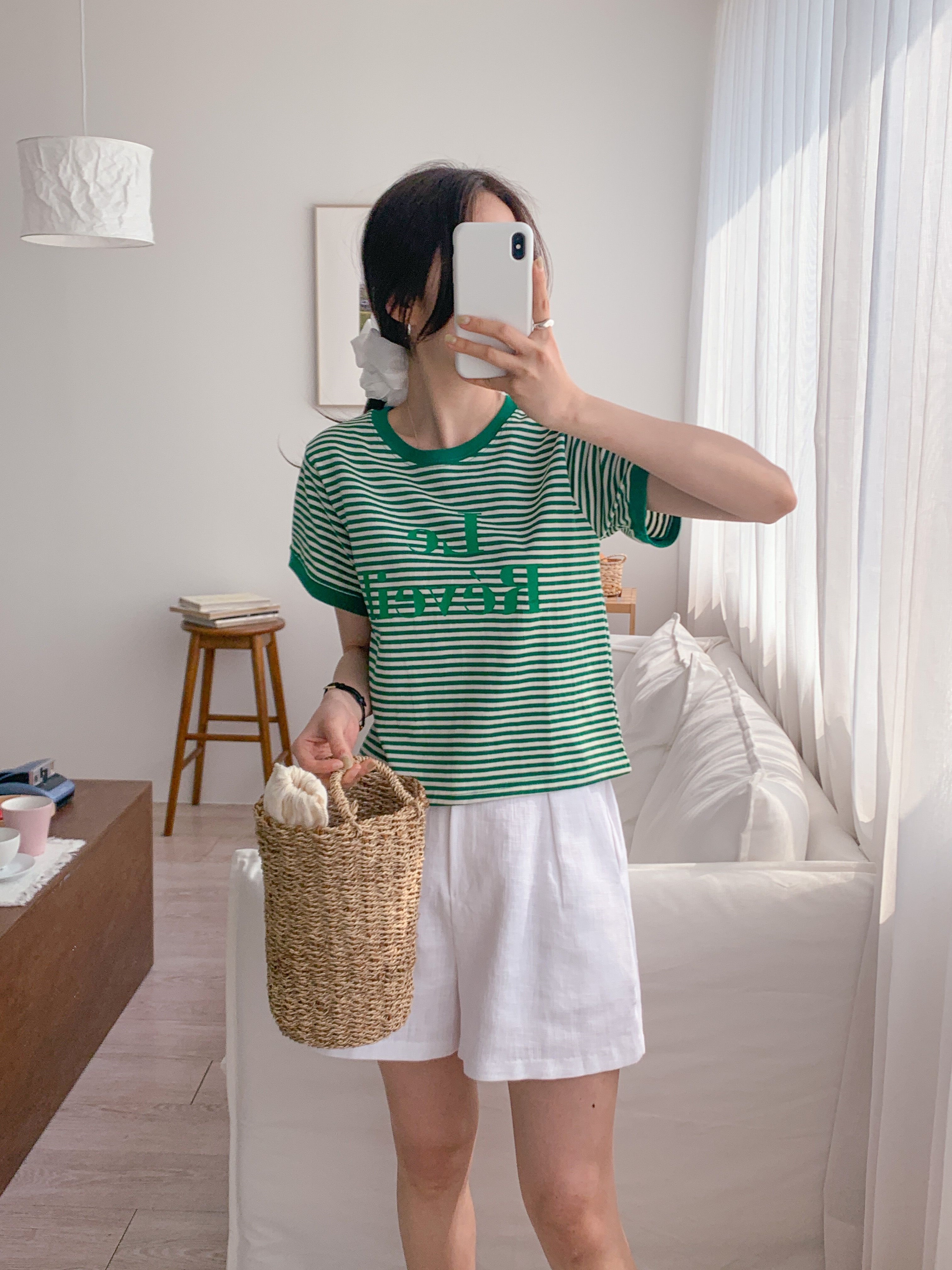 ラウンドネック半袖ボーダーTシャツ | 詳細画像22