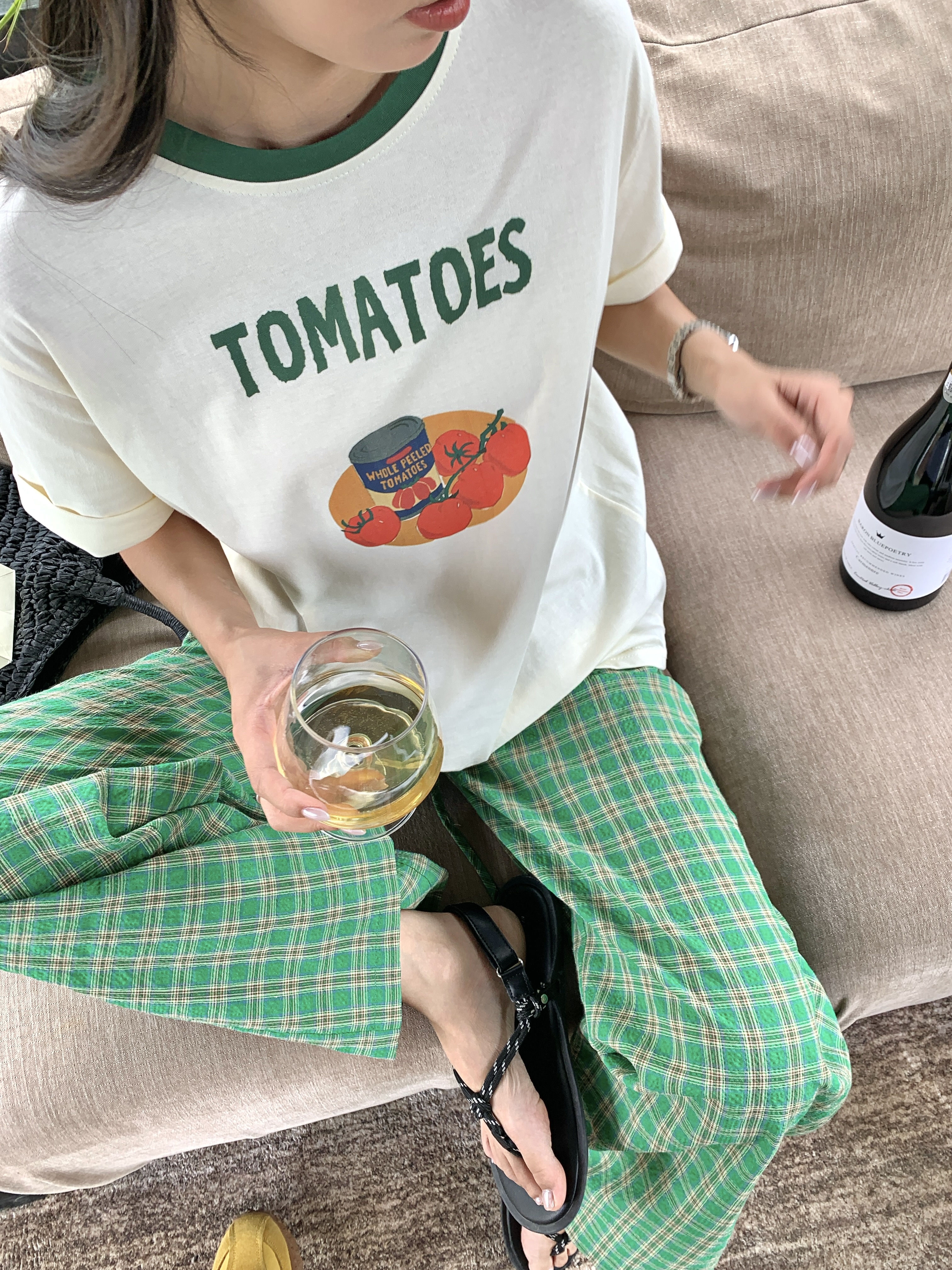 配色ルーズ半袖プリントTシャツ | 詳細画像25