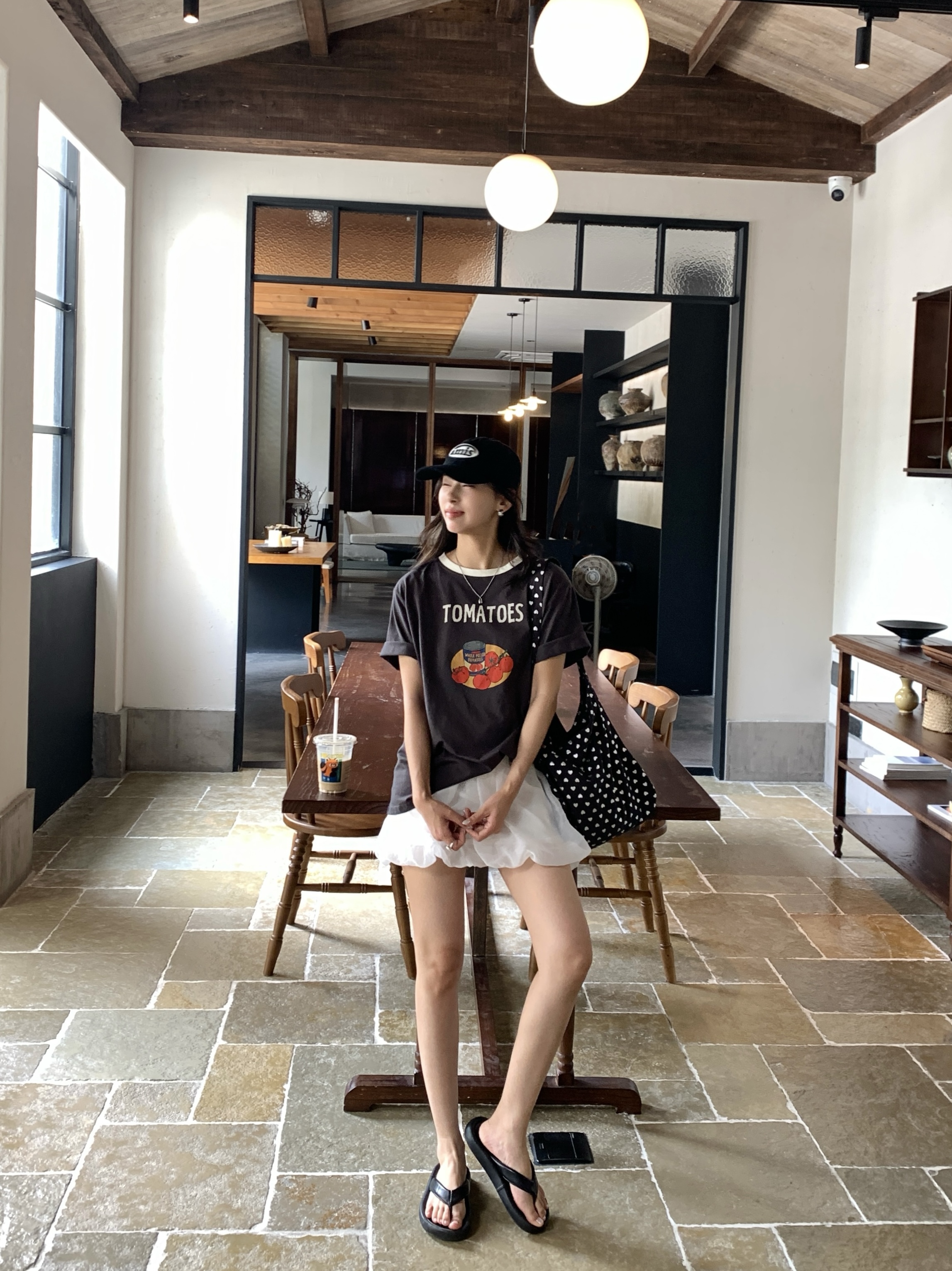 配色ルーズ半袖プリントTシャツ | 詳細画像16