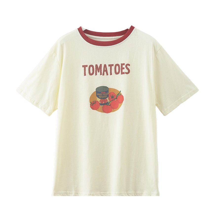 配色ルーズ半袖プリントTシャツ | 詳細画像31