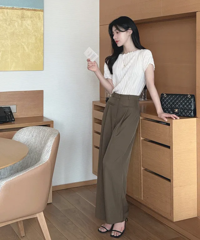ツータックワイドスラックス | baddiary | 詳細画像1